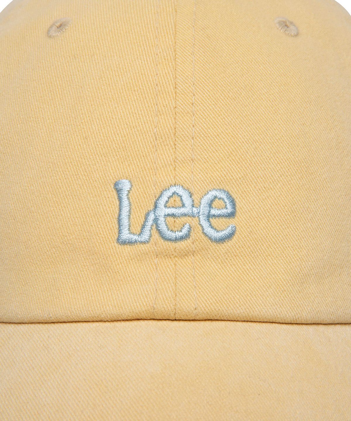 리(LEE) 스몰 트위치 로고 코튼 볼캡 레몬