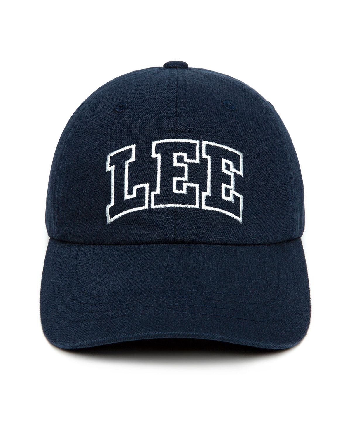 리(LEE) 빅 컬리지 로고 볼캡 네이비