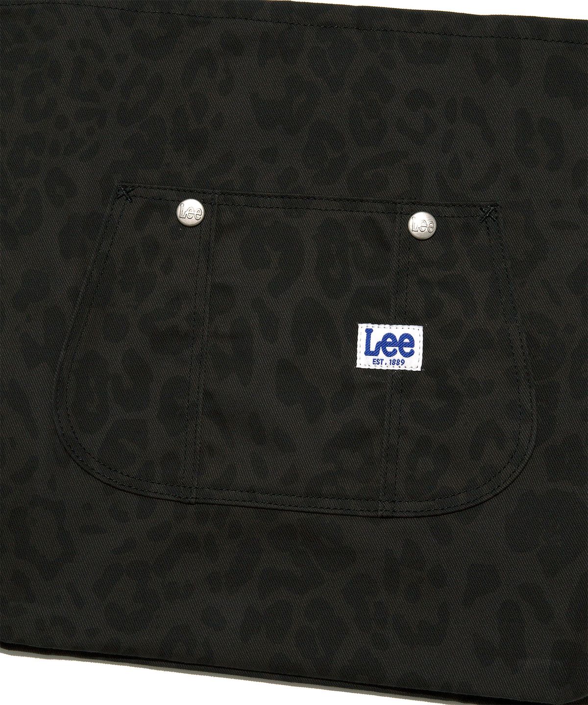 리(LEE) 빅 포켓 에코백 레오파드