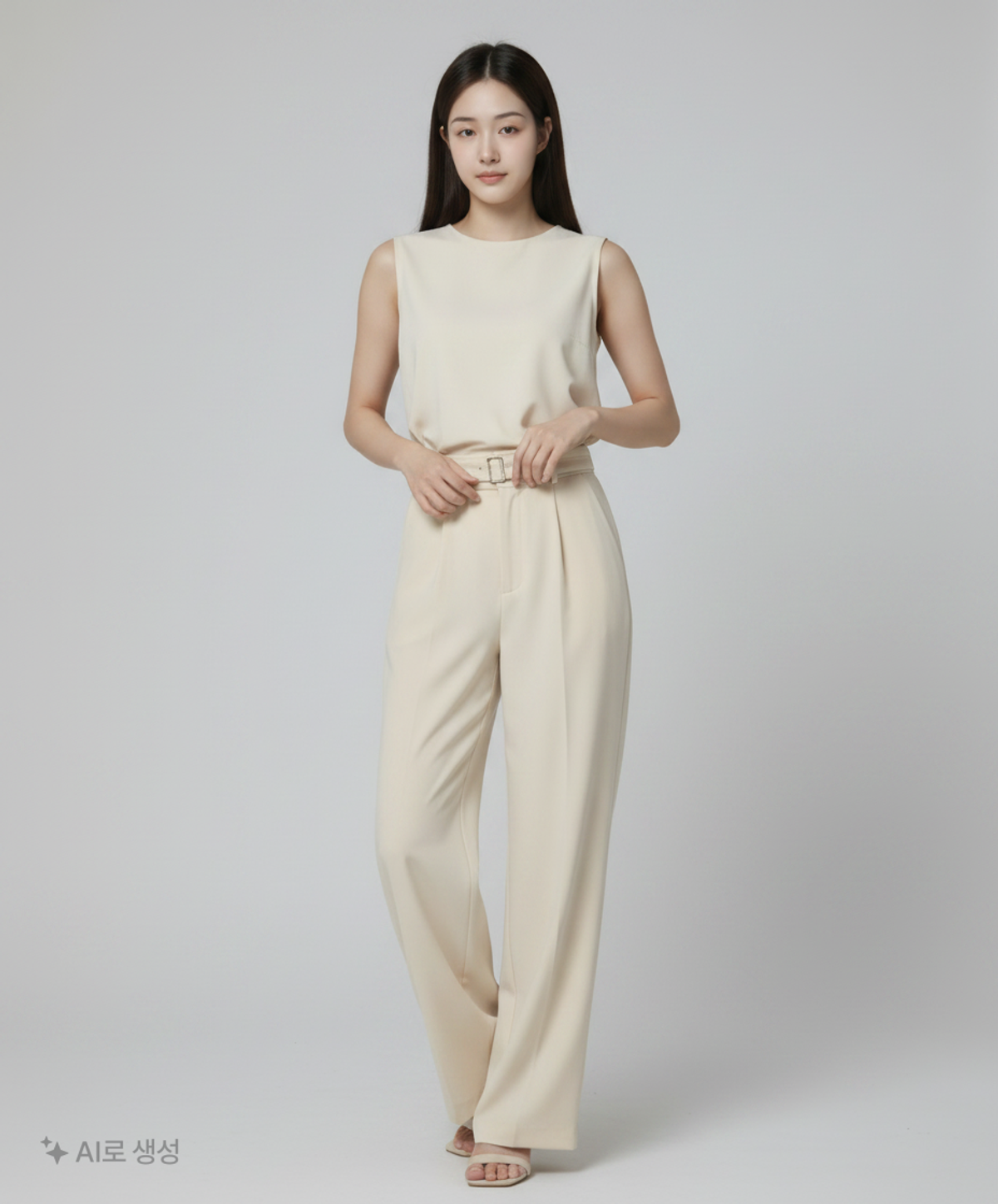 미쏘(MIXXO) 벨티드 와이드 팬츠 MIWTWD402B 26