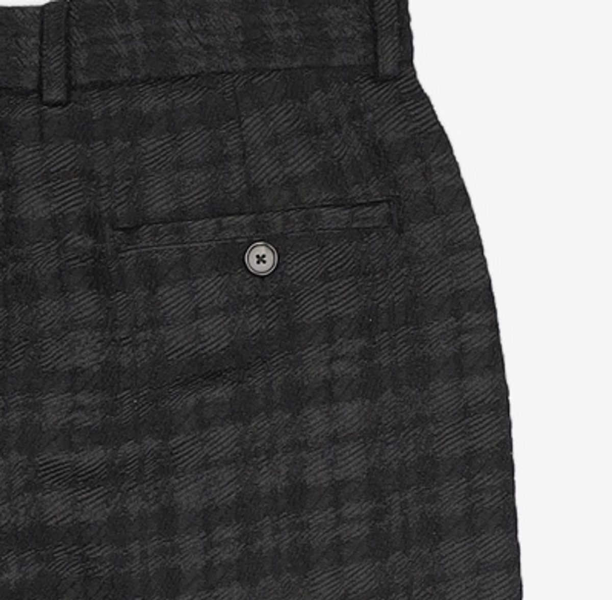 소신(SOCIN) Plaid Jacquard Wide Pants (Black) S
