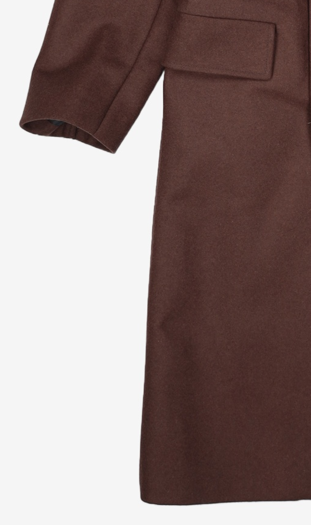 인사일런스(INSILENCE) [BLACK LABEL] PIEMONTESE 오피서 코트 DARK BROWN M
