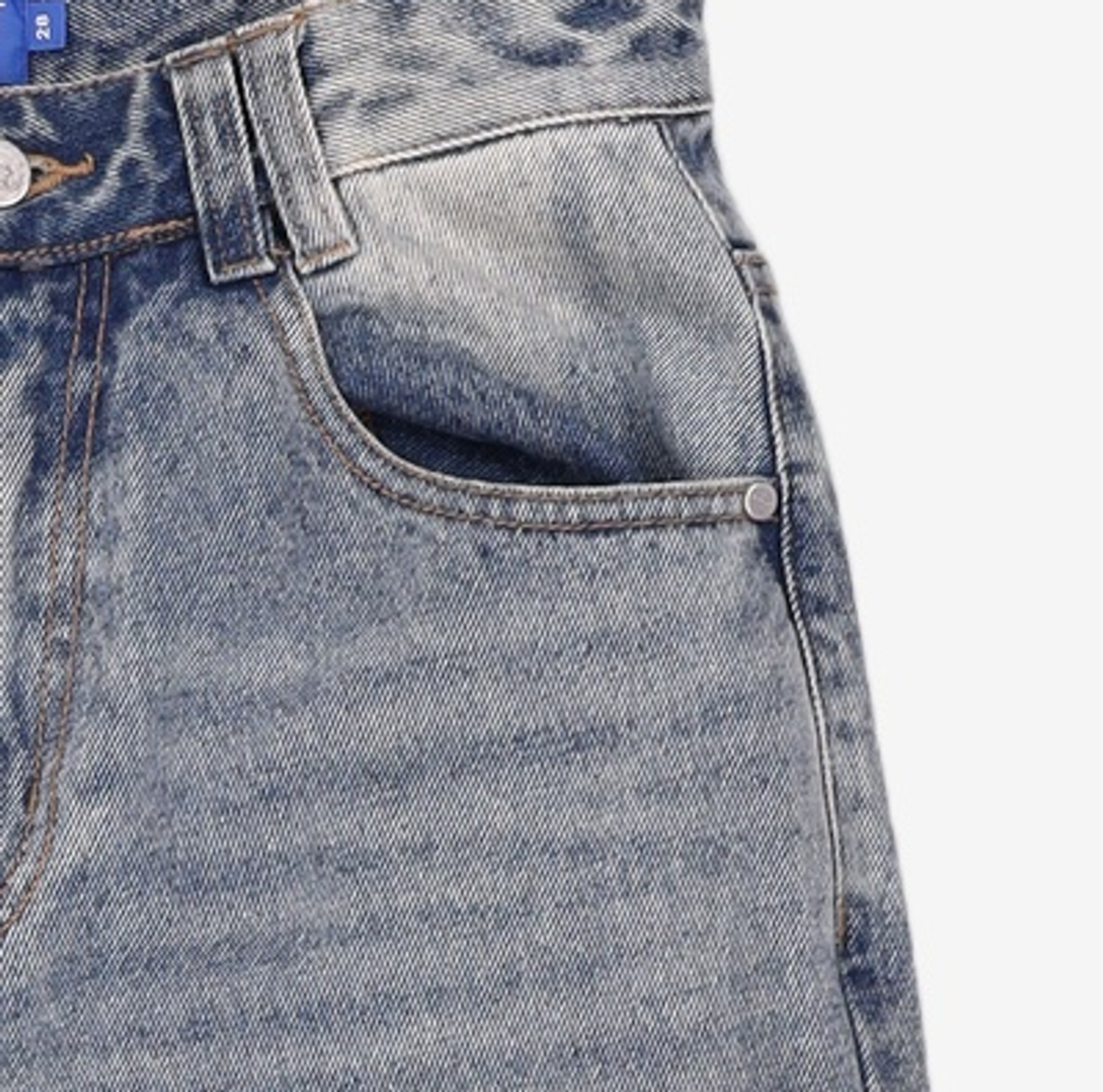 데케트(DECET) Mid Rise Wide Jeans DCPT027AshBlack 28