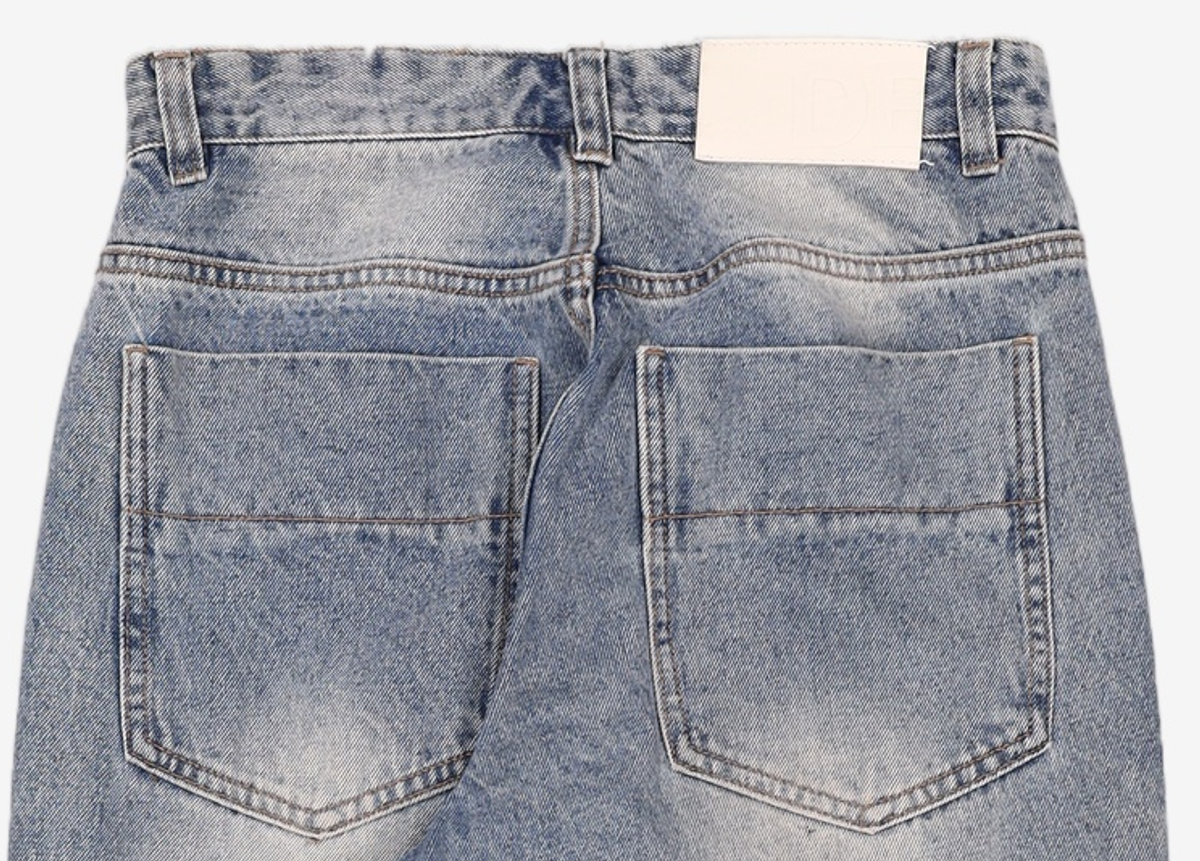 데케트(DECET) Mid Rise Wide Jeans DCPT027AshBlack 28