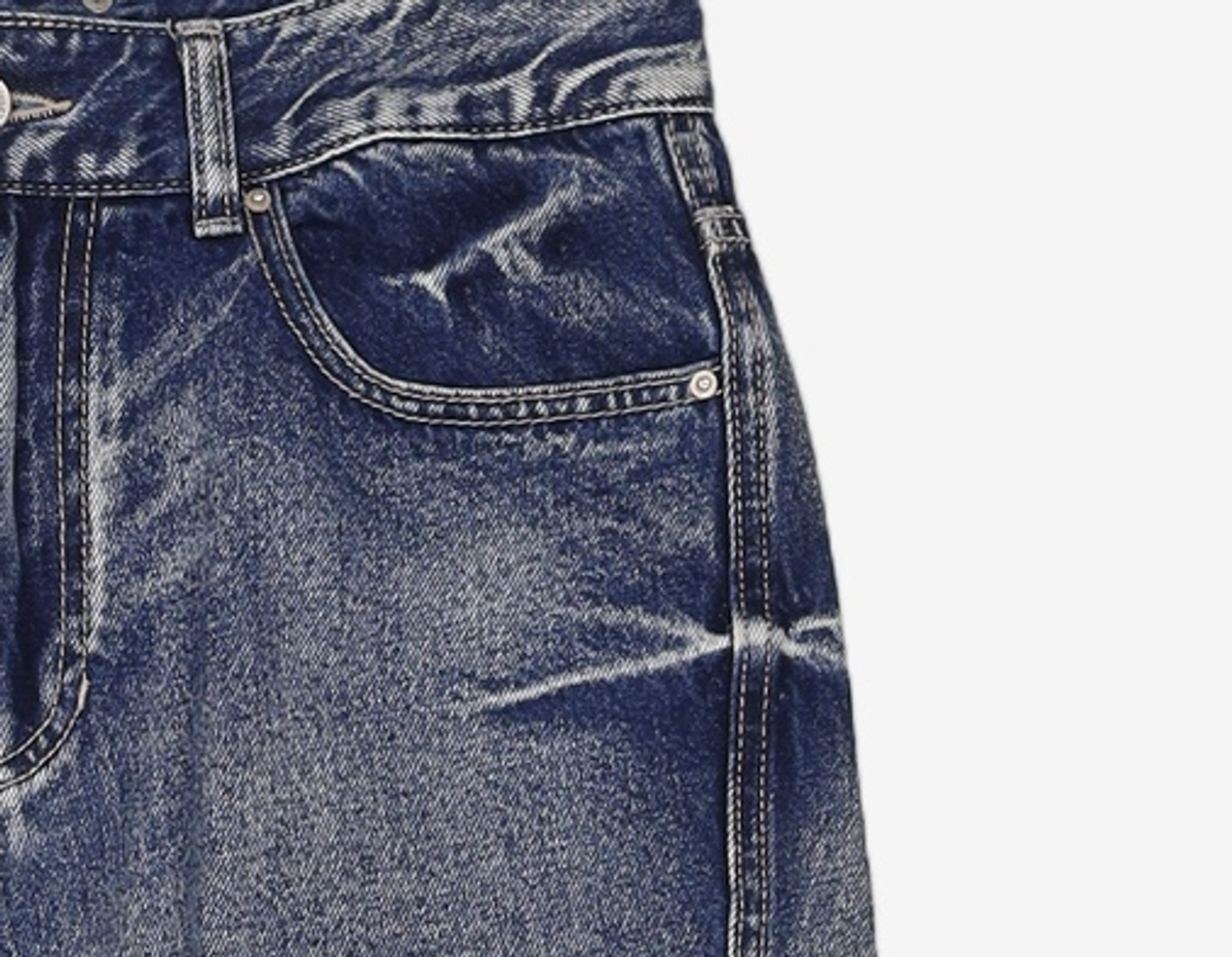 메종미네드(MAISON MINED) [SET] GRAPIC T-SHIRTS + PINCH DENIM PANTS 46