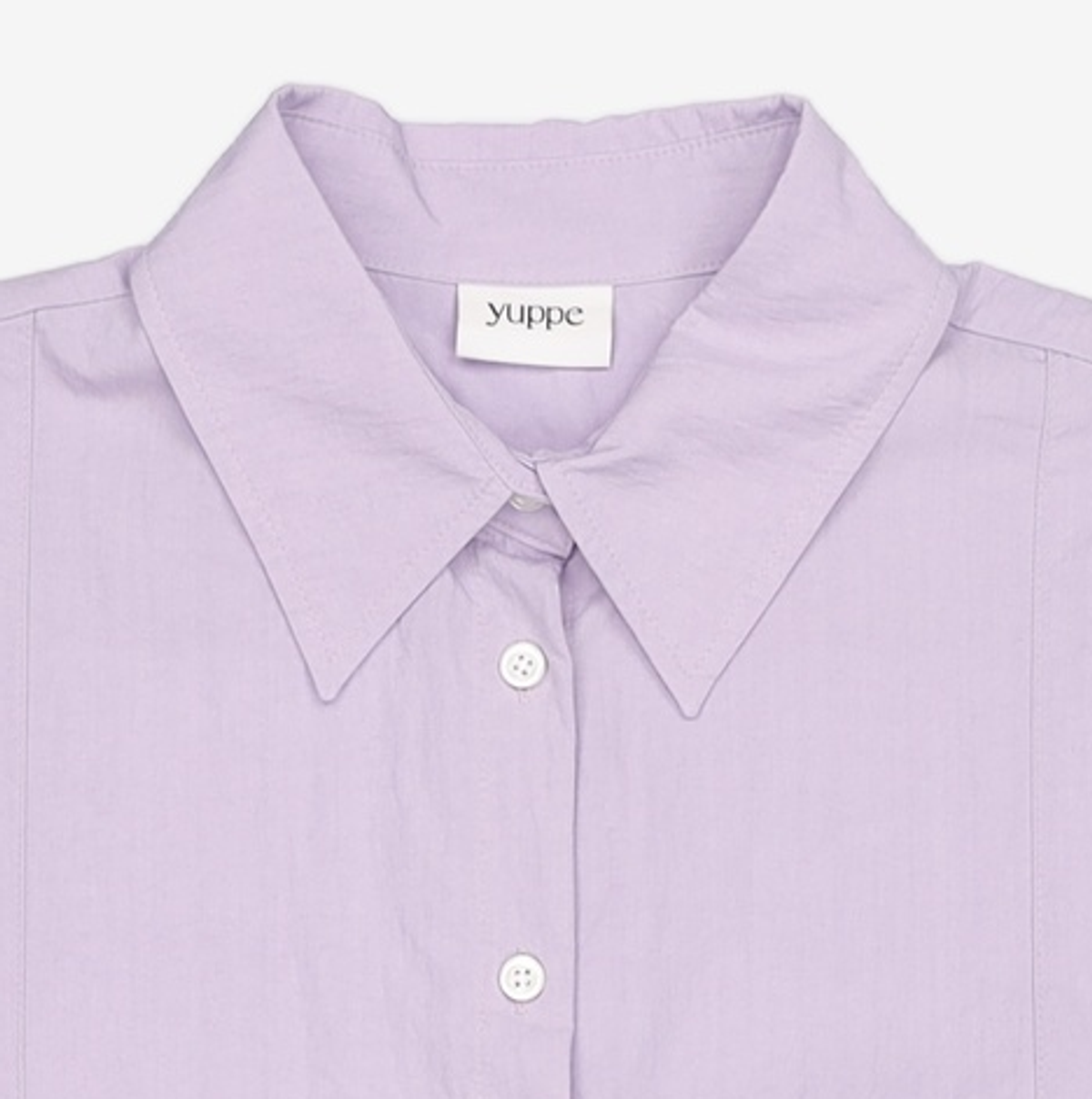 엽페(YUPPE) LINE RELAX SHIRT_LIGHT PURPLE FREE