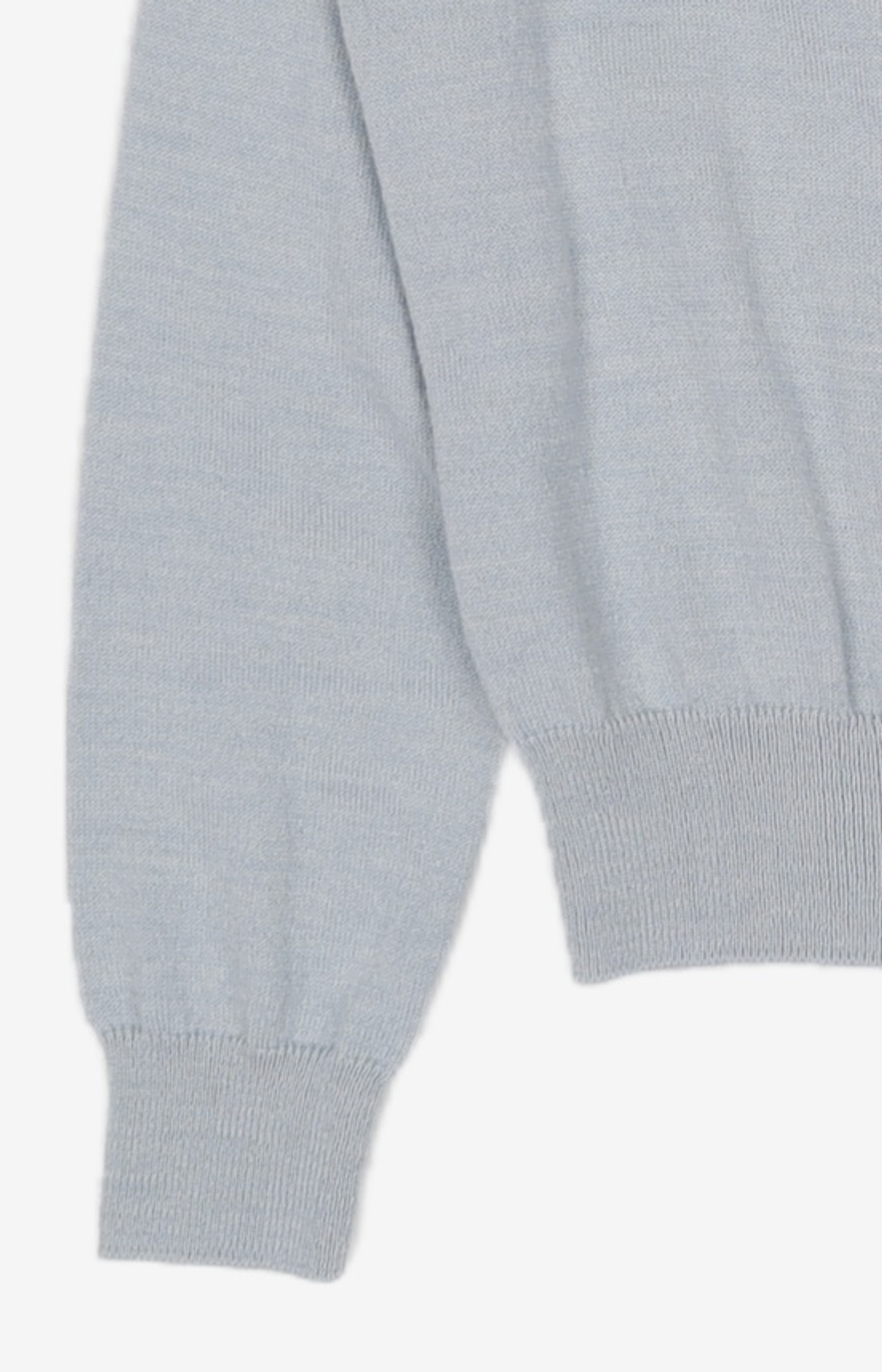 오아이오아이 컬렉션(OIOI COLLECTION) BASIC PATCH KNIT CARDIGAN (WOMEN) [SKY BLUE] FREE