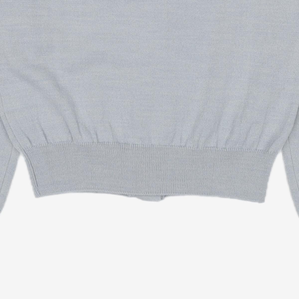 오아이오아이 컬렉션(OIOI COLLECTION) BASIC PATCH KNIT CARDIGAN (WOMEN) [SKY BLUE] FREE