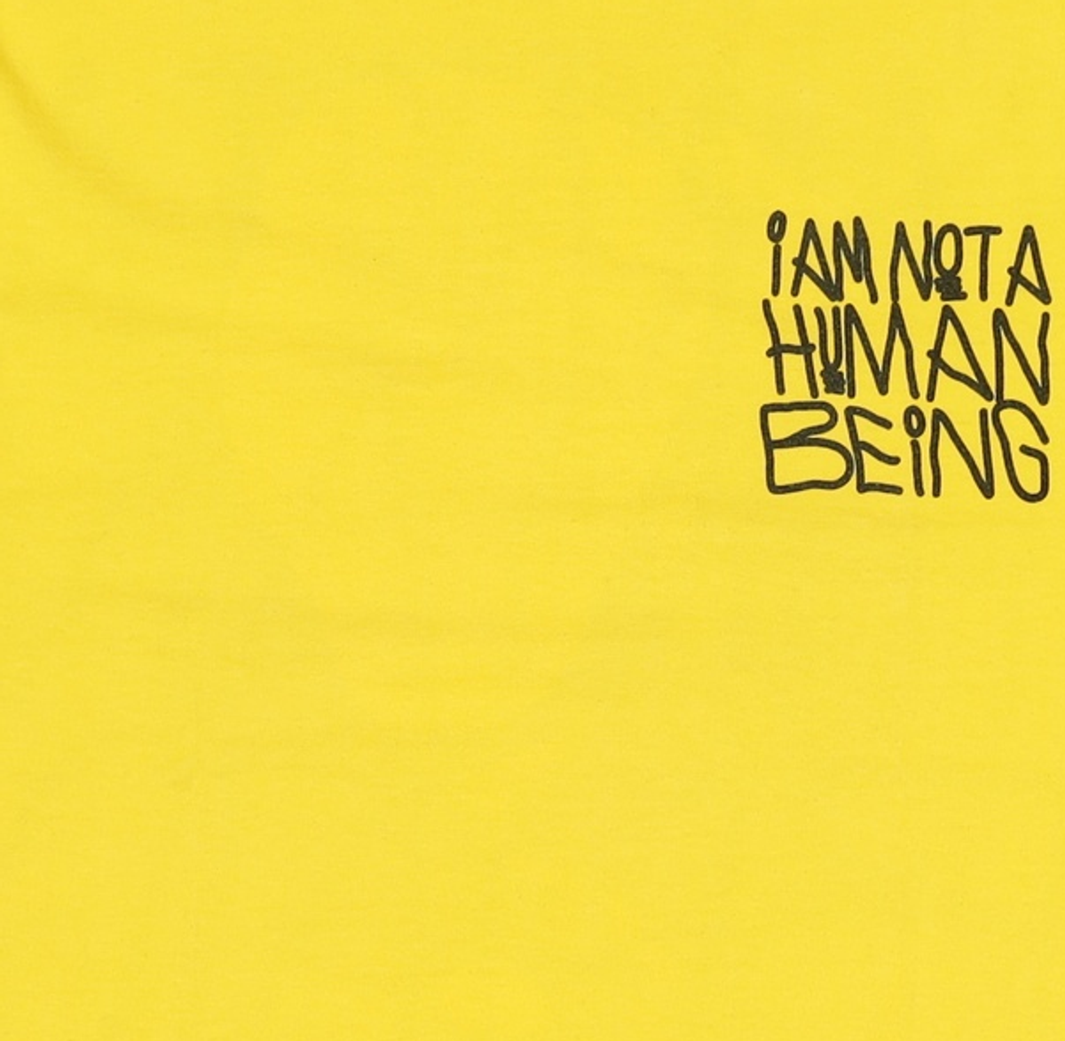 아임낫어휴먼비잉(I AM NOT A HUMAN BEING) 반소매 티셔츠 M