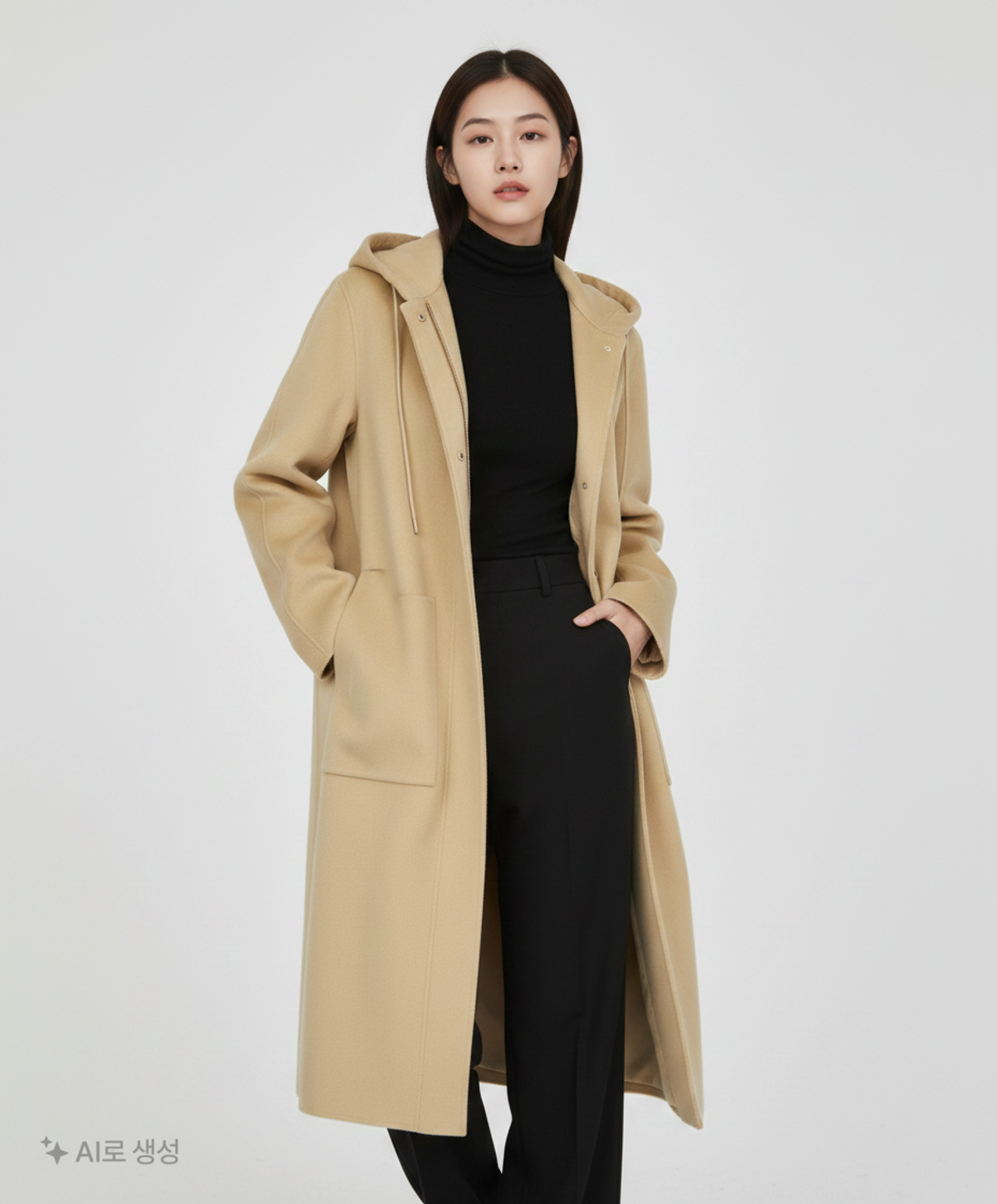 라코스테(LACOSTE) 여성 핸드메이드 울 후드 코트 BF2468-20C_02S 34