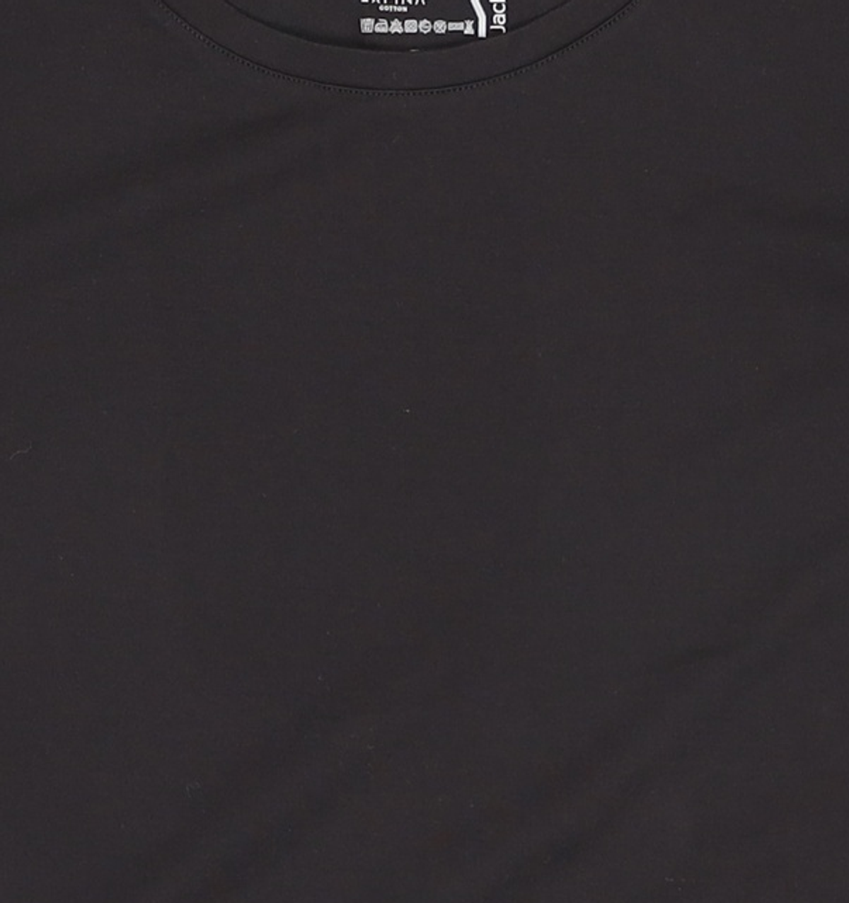 와이잭(YJACK) W_스쿱넥  클래식 & 베이직핏 반소매 티셔츠 (155gsm) 블랙 KLJT1004 L