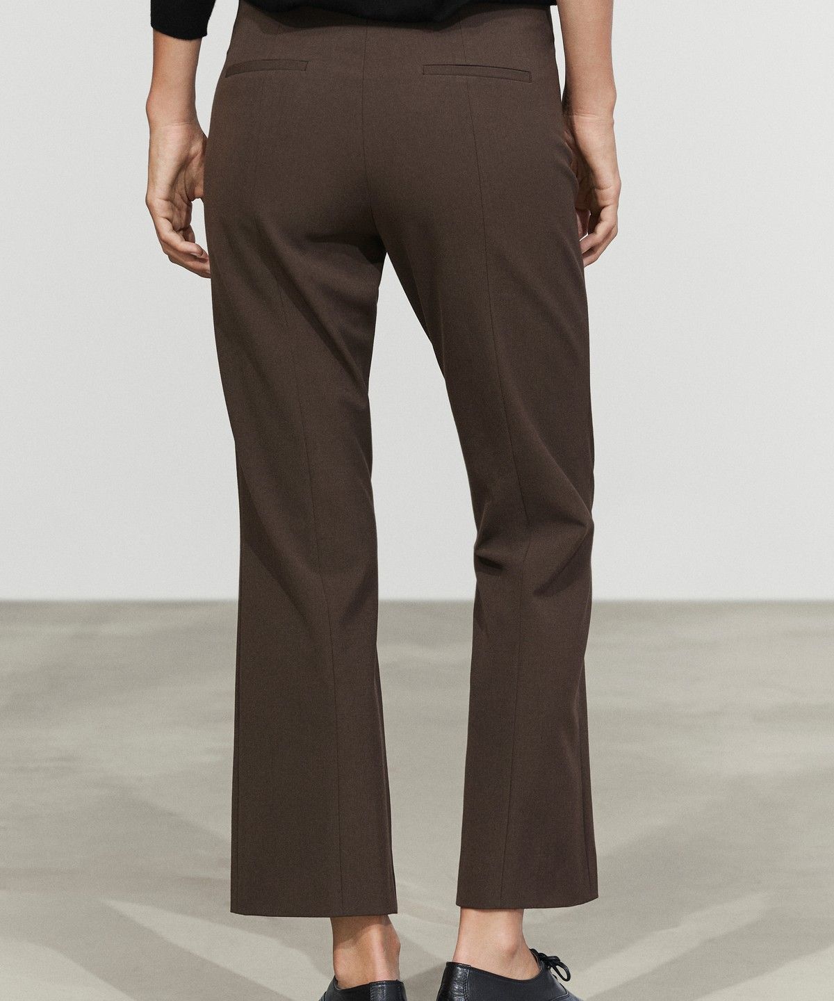 마시모두띠(MASSIMO DUTTI) 울 킥 플레어 팬츠