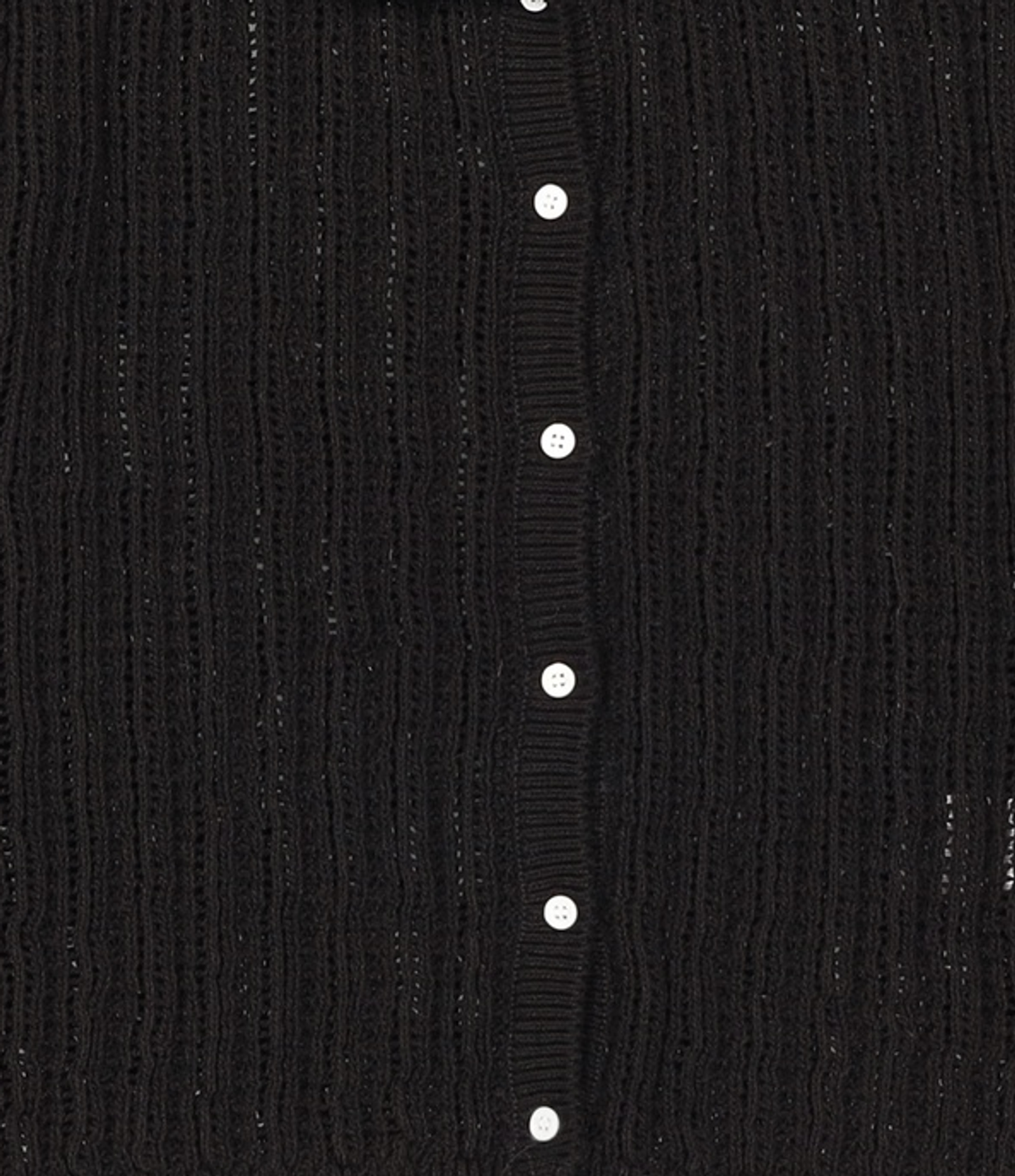뮤제드(MUSED) Sea Foam Crochet Cardigan - Black ONE
