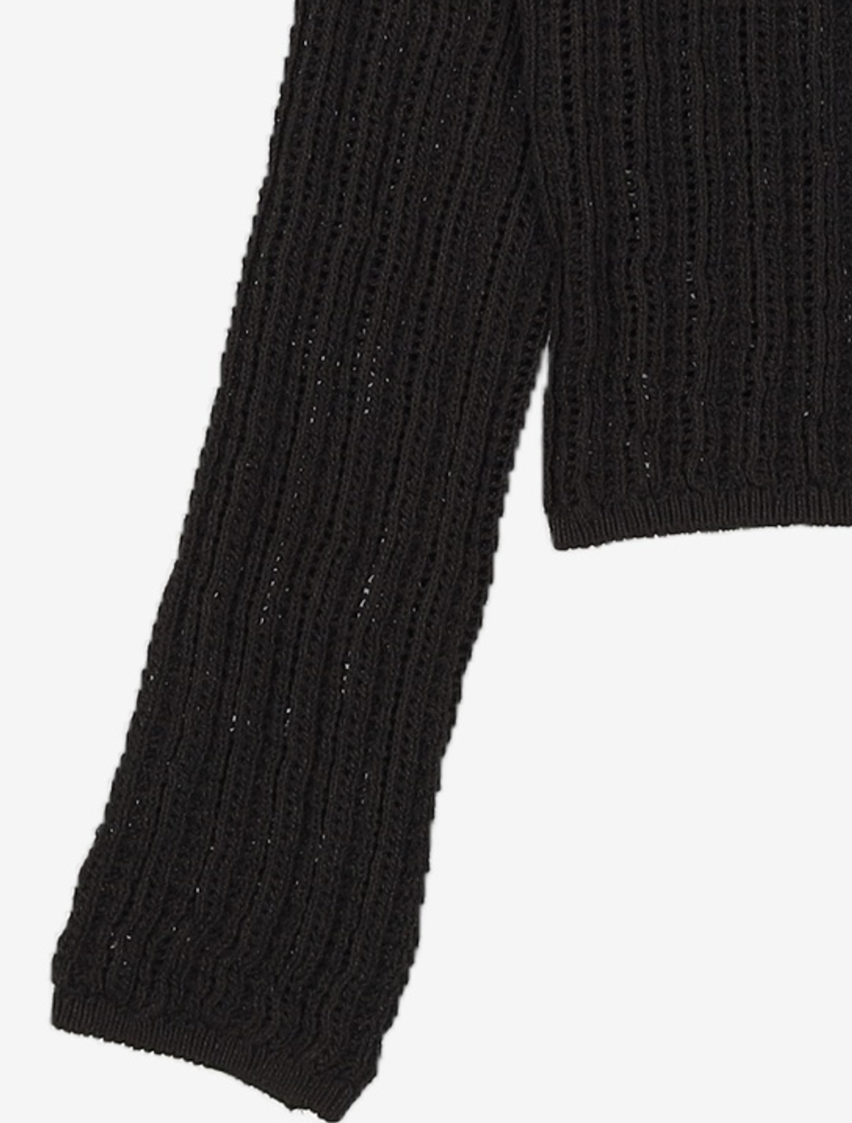뮤제드(MUSED) Sea Foam Crochet Cardigan - Black ONE