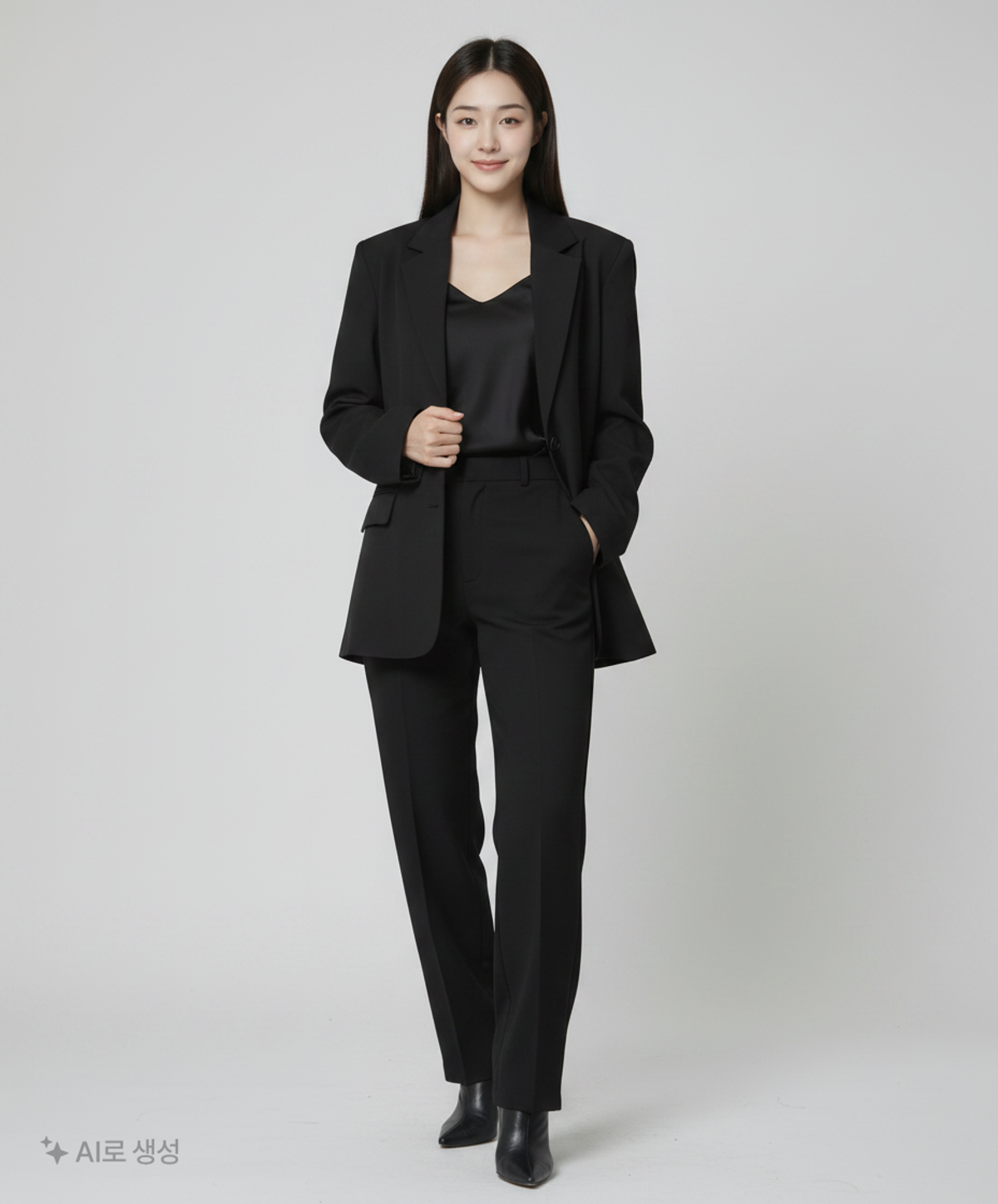 미쏘(MIXXO) 오버핏 화섬 자켓_MIWJKE509B L