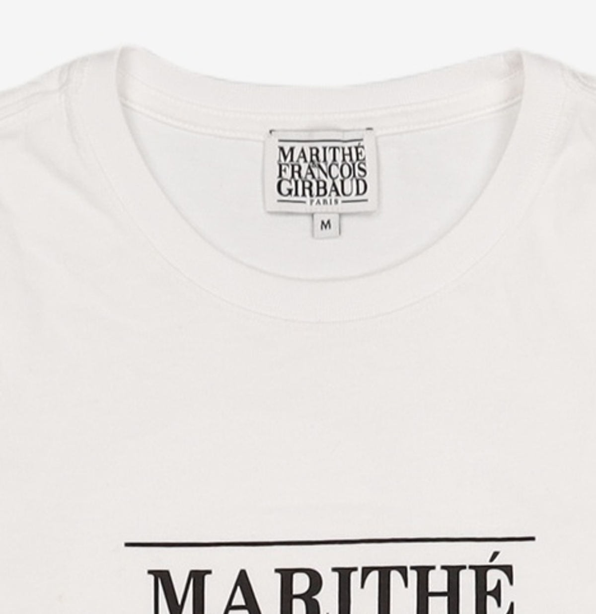 마리떼 프랑소와 저버(MARITHÉ + FRANҪOIS GIRBAUD) W CLASSIC LOGO TEE light beige M