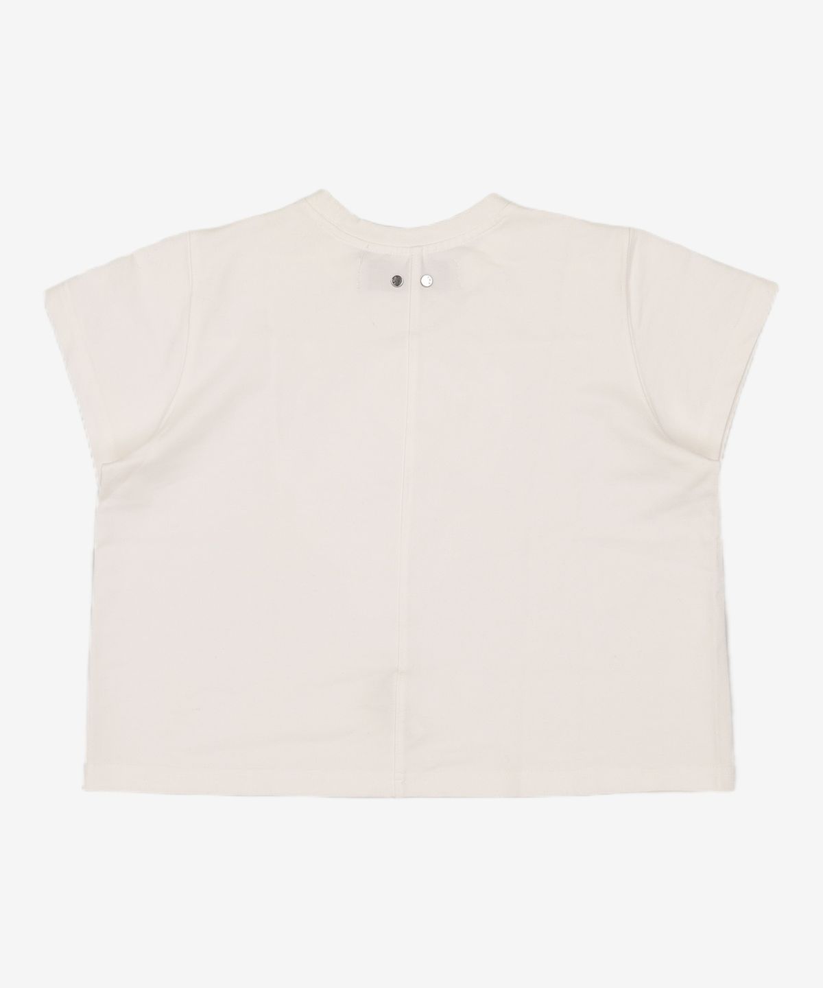 트리밍버드(TREEMINGBIRD) Metal Cut Point Crop T-shirts [ White ] OS