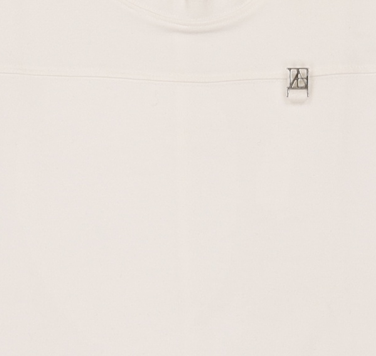 트리밍버드(TREEMINGBIRD) Metal Cut Point Crop T-shirts [ White ] OS