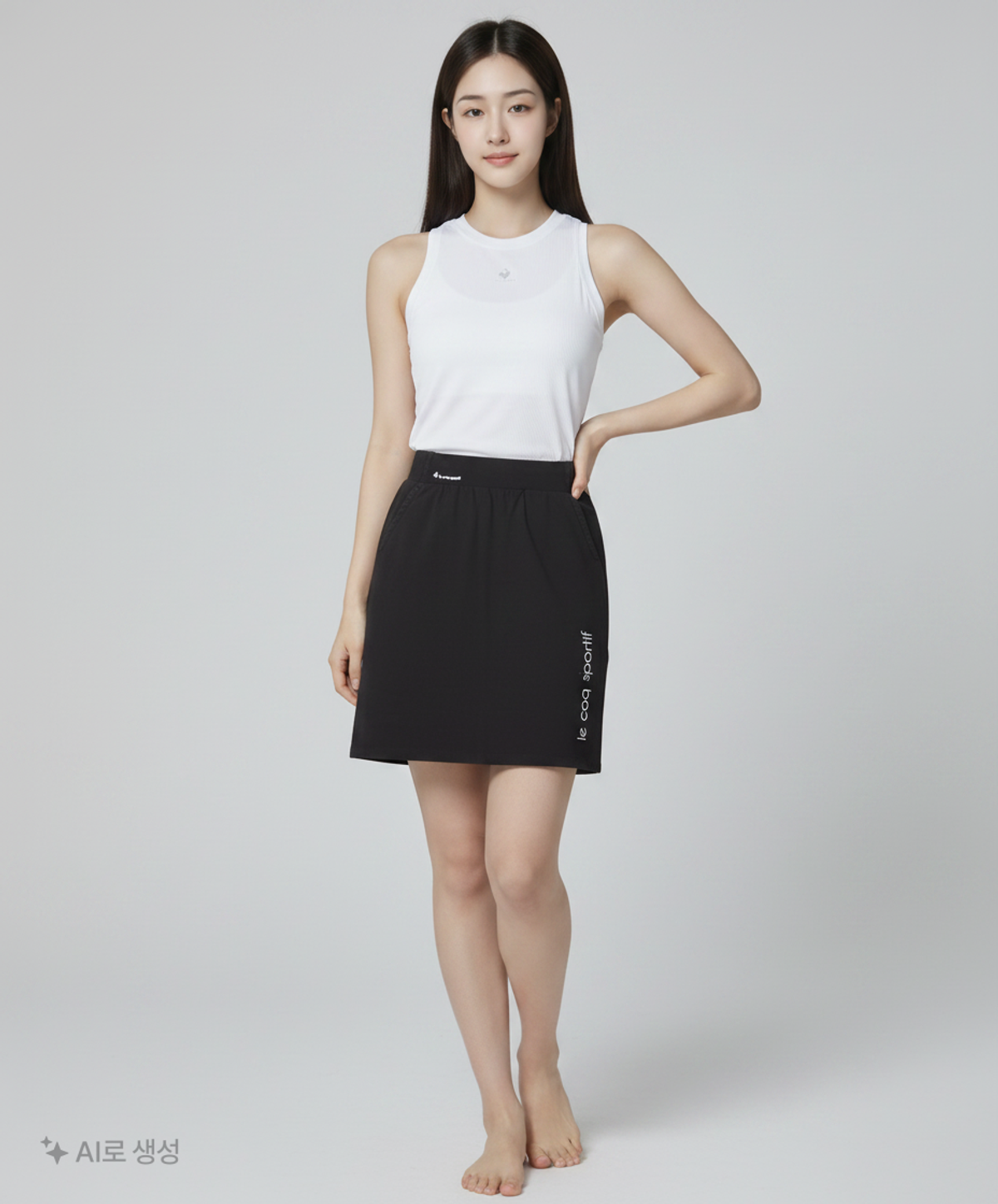르꼬끄 스포르티브(LE COQ SPORTIF) 롱스커트 70