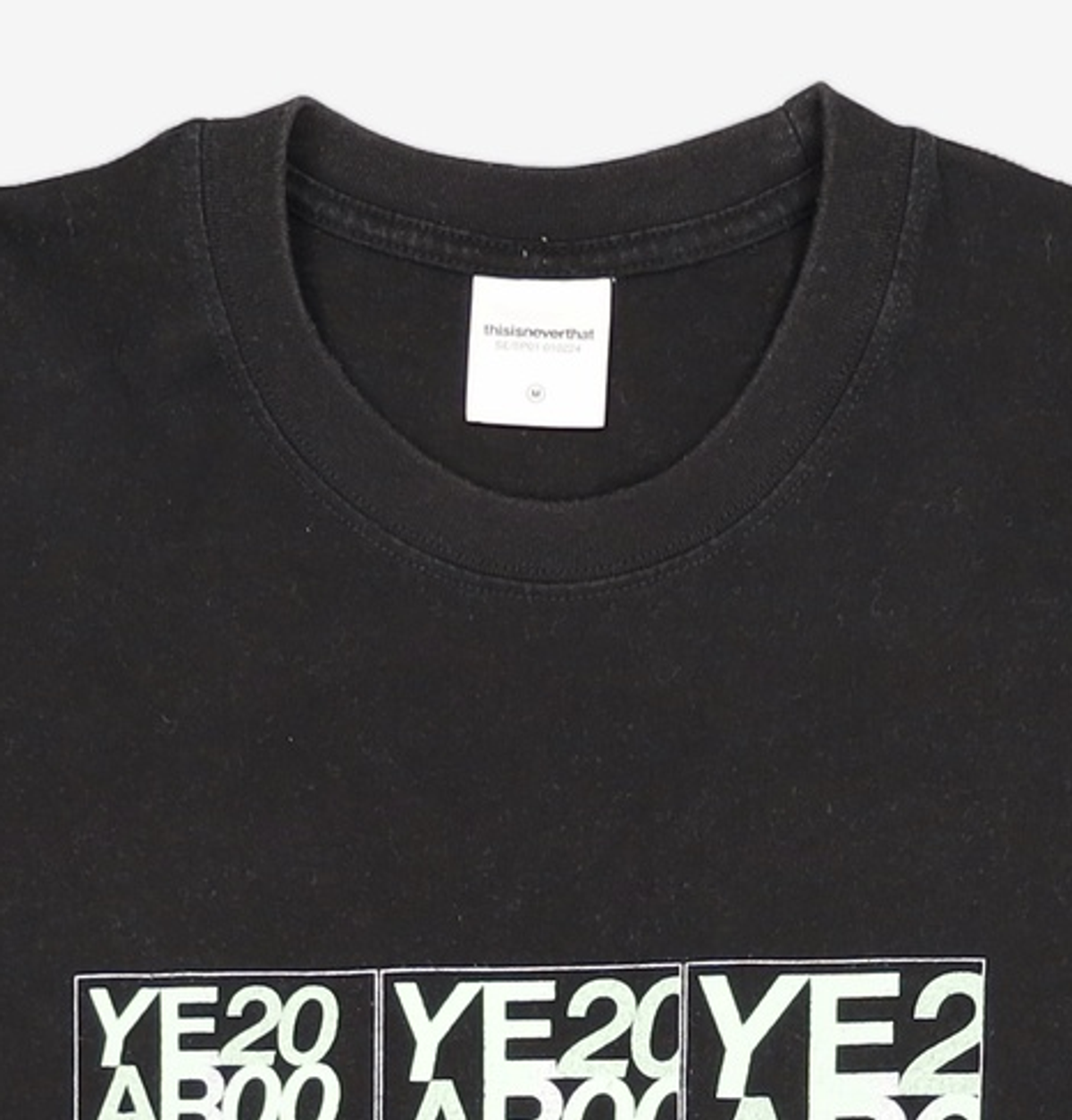 디스이즈네버댓(THISISNEVERTHAT) YEAR 2000 Tee Black M