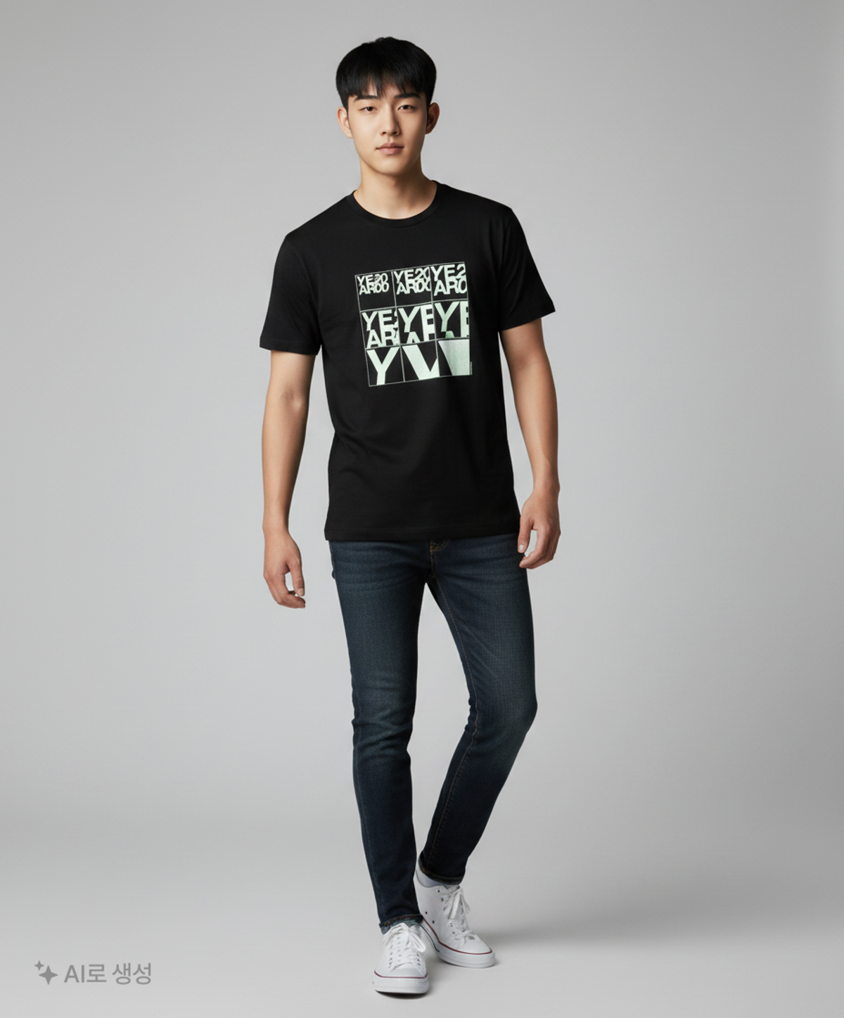 디스이즈네버댓(THISISNEVERTHAT) YEAR 2000 Tee Black M