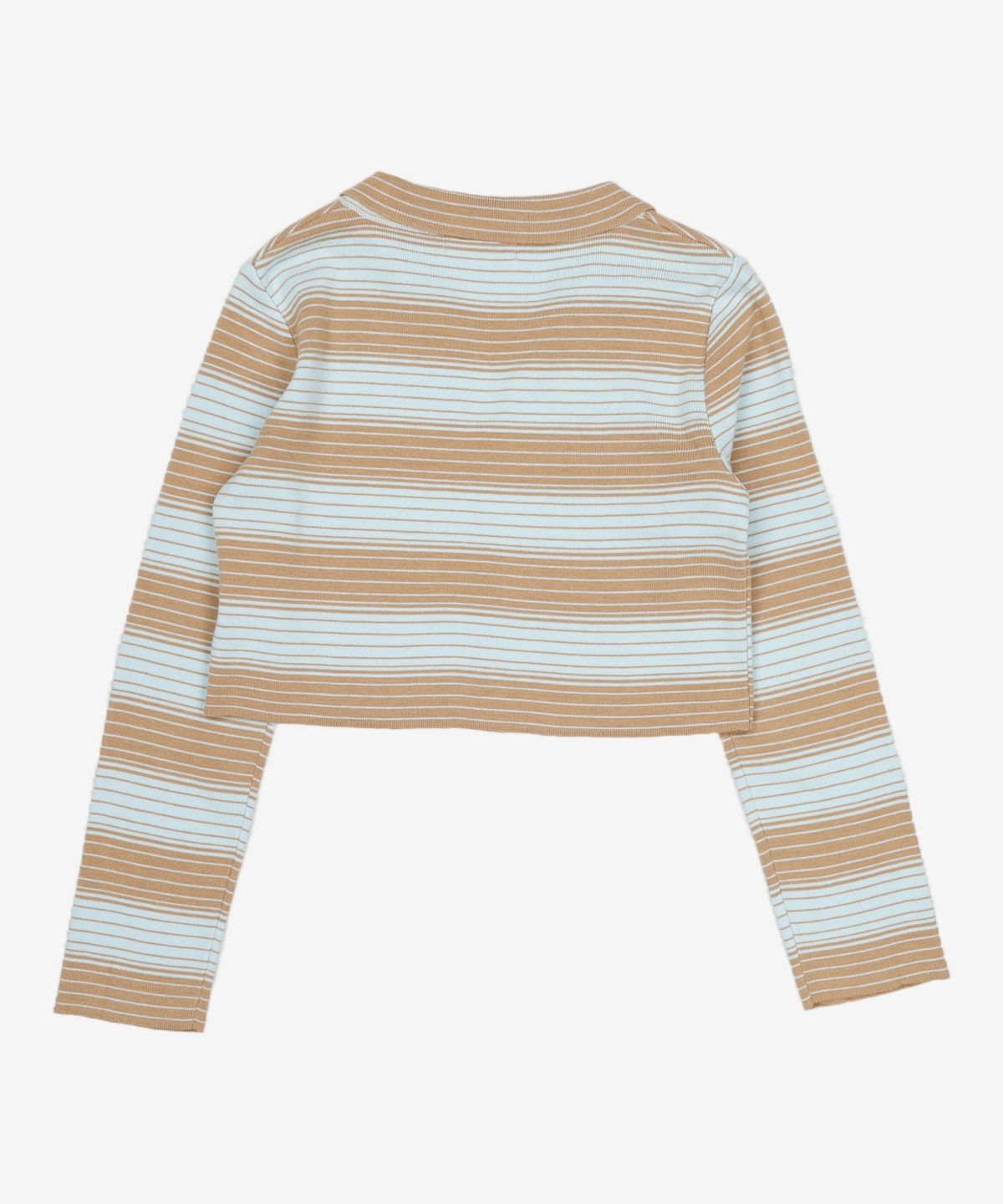 큐리티(CURETTY) C STRIPE COLLAR KNIT CARDIGAN_SKY BLUE S