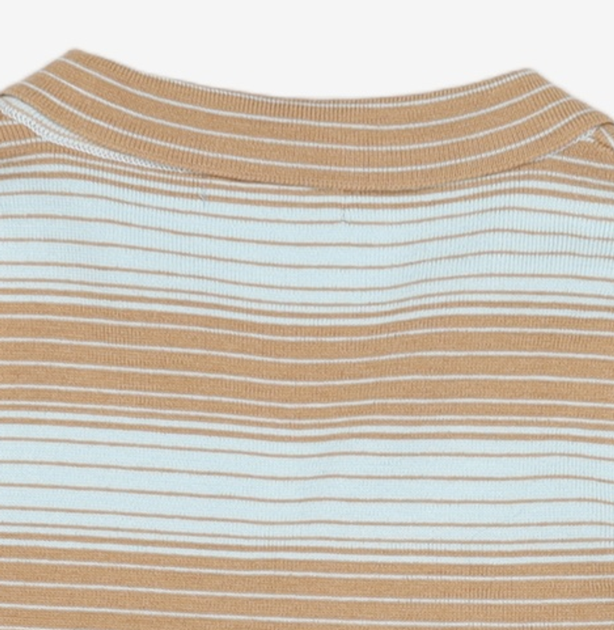 큐리티(CURETTY) C STRIPE COLLAR KNIT CARDIGAN_SKY BLUE S