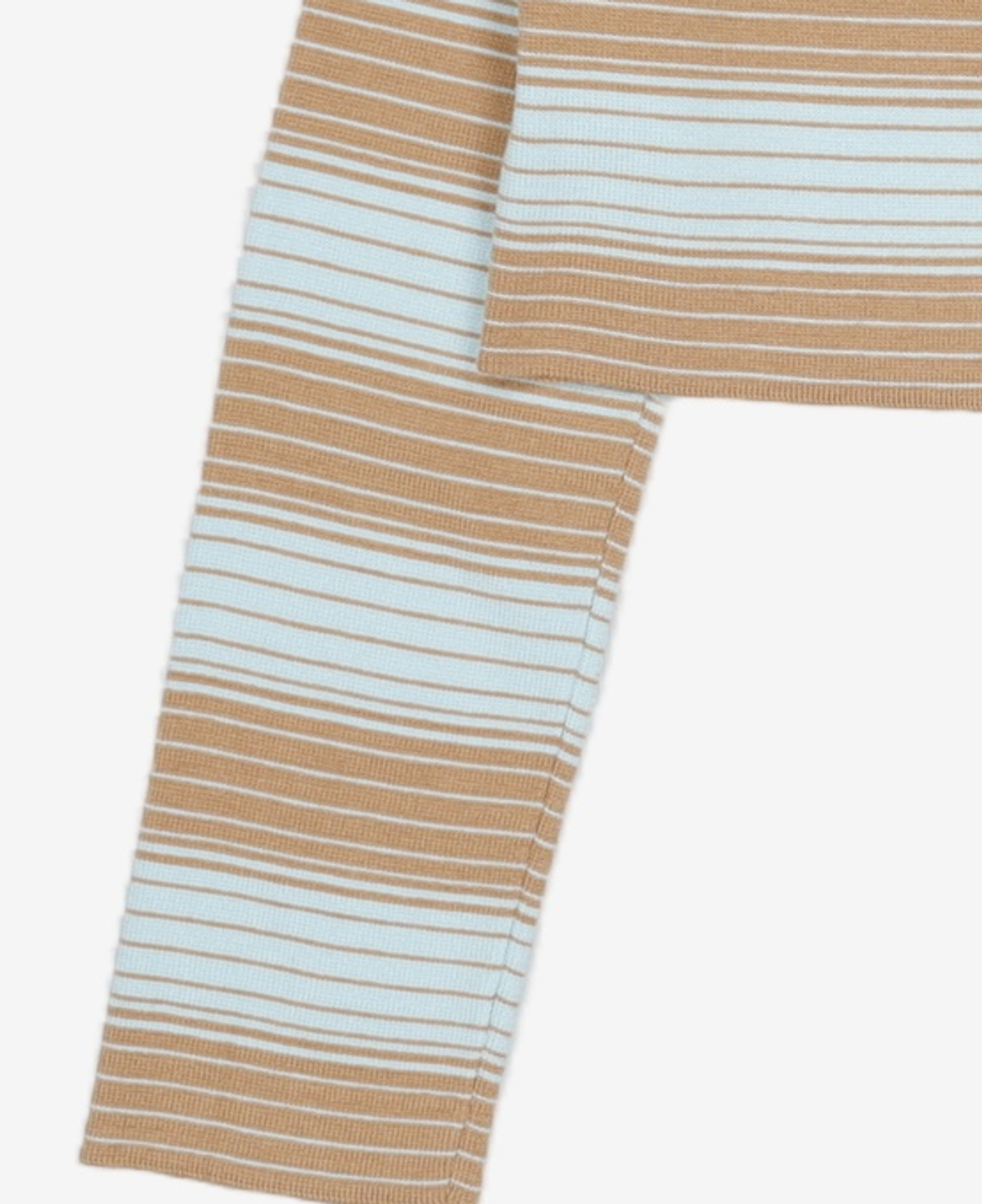 큐리티(CURETTY) C STRIPE COLLAR KNIT CARDIGAN_SKY BLUE S