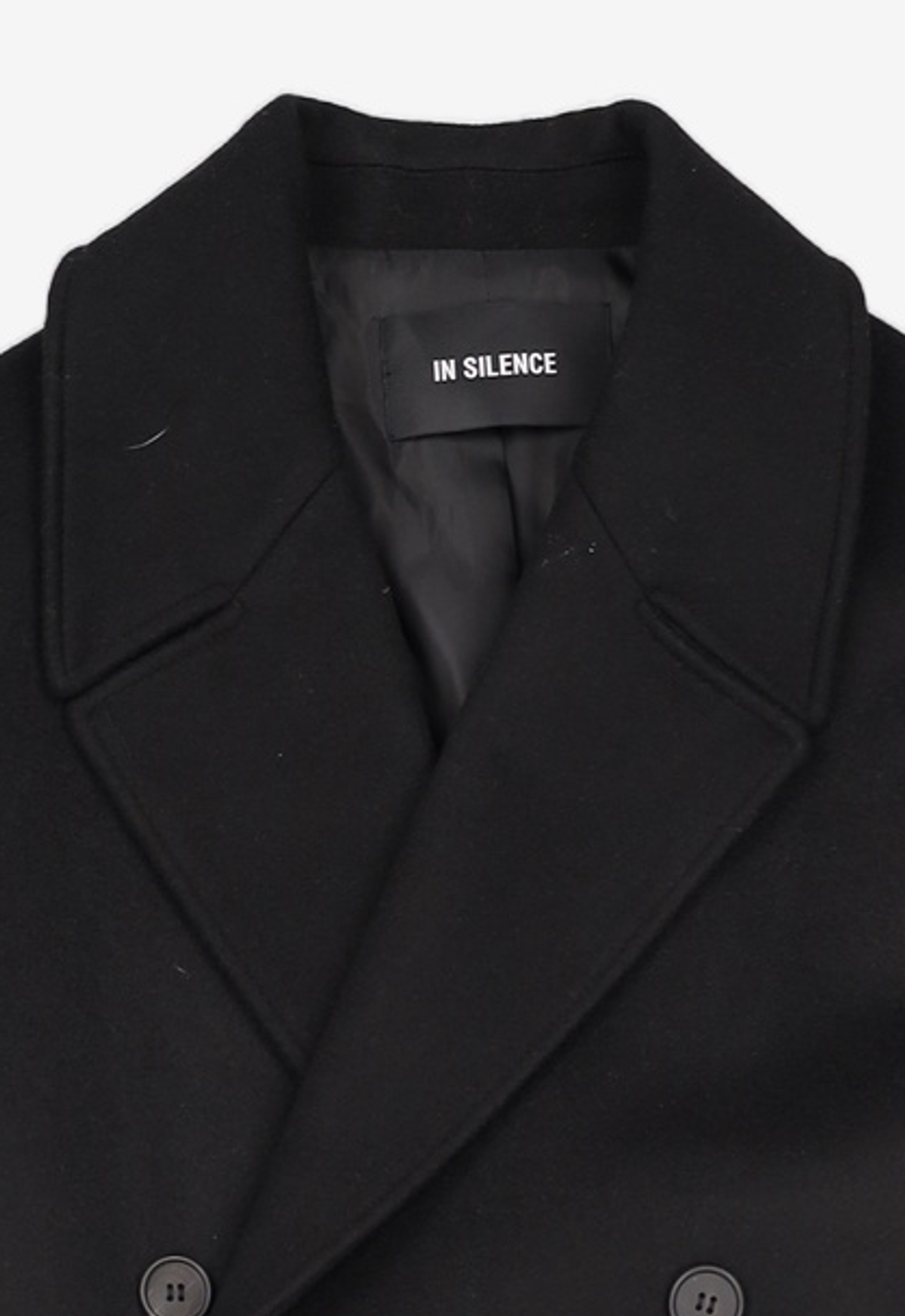인사일런스(INSILENCE) 캐시미어 더블 롱 코트 BEIGE CHECK S