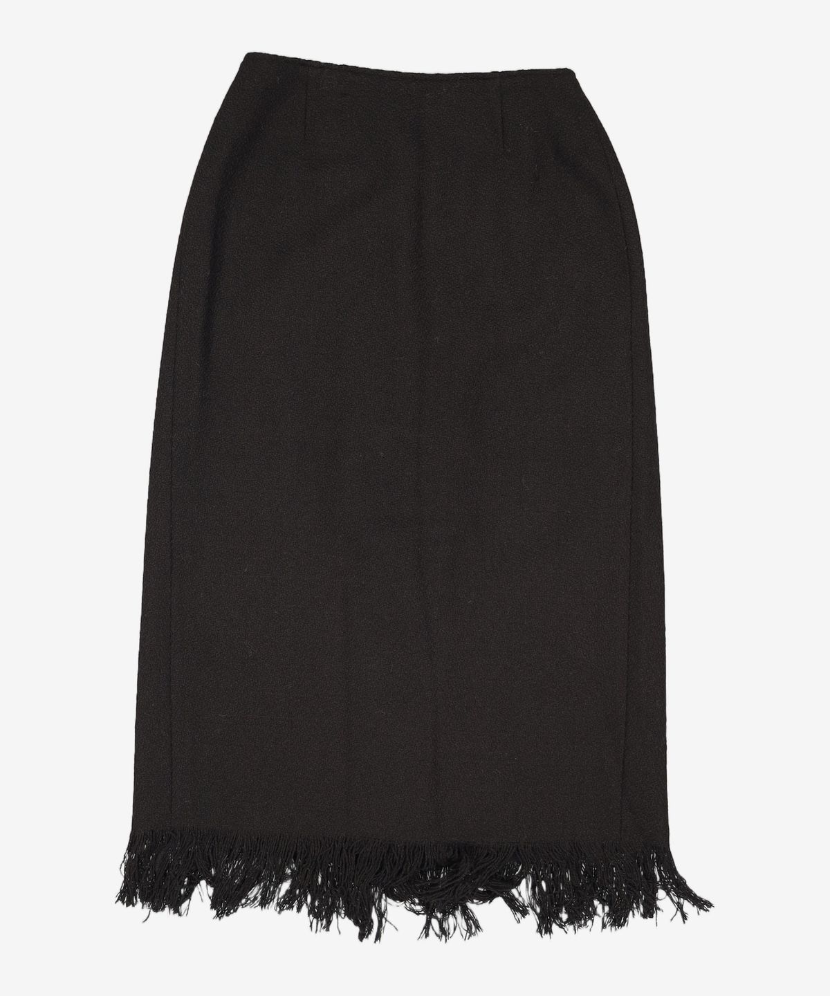 다이애그널(DIAGONAL) fringe tweed skirt L