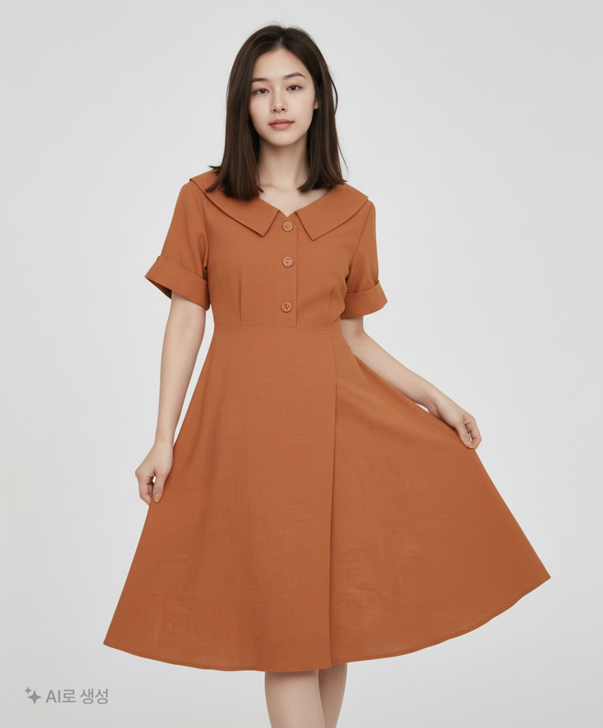 라인(LINE) 미디 원피스 55