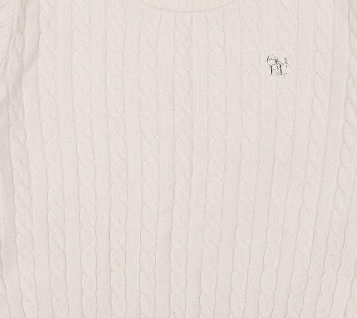 제너럴 아이디어(GENERAL IDEA) 뉴클래식 울 케이블 크루넥 풀오버 [IVORY] / WBD3L05527 M