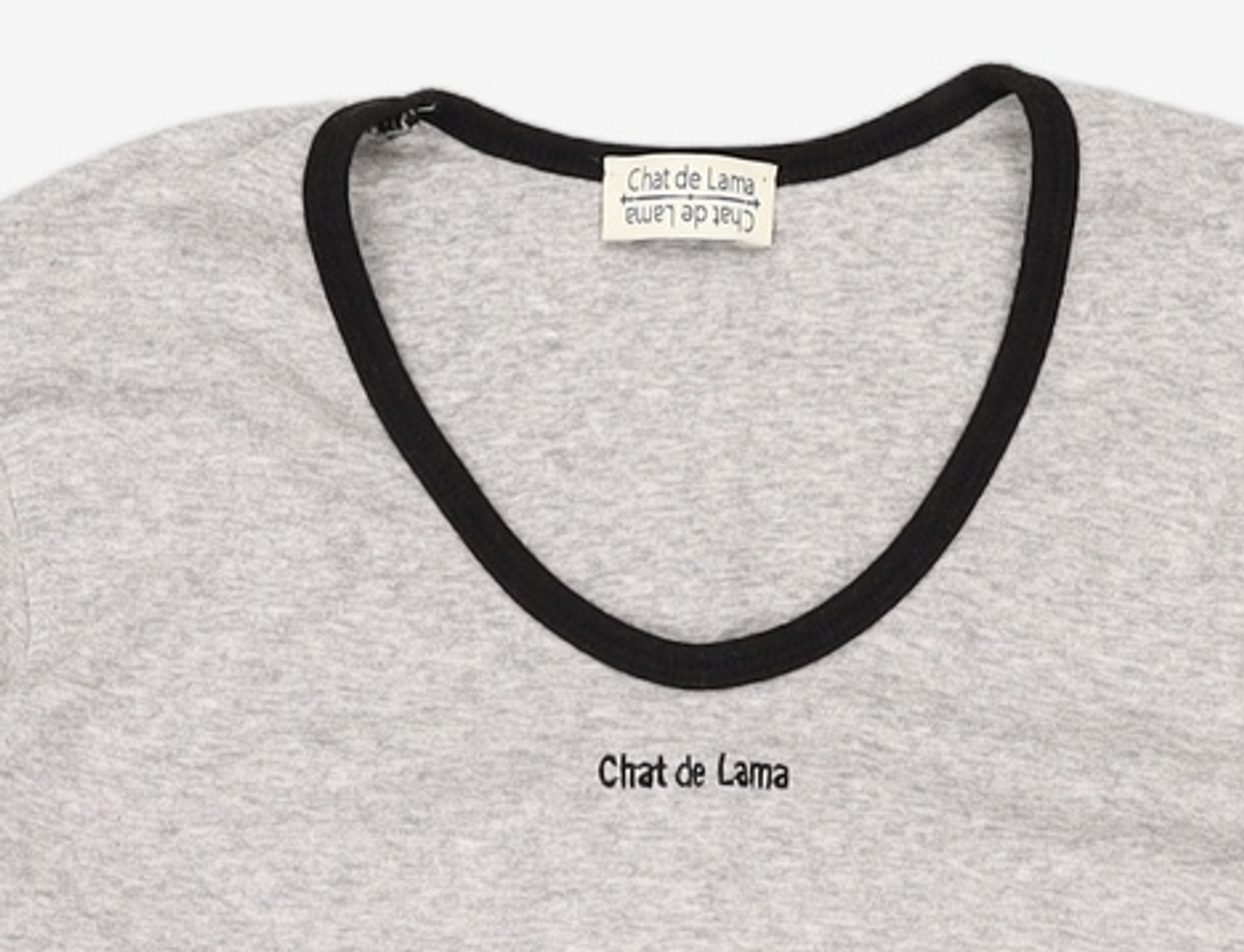 샤드라마(CHAT DE LAMA) 긴소매 티셔츠 FREE