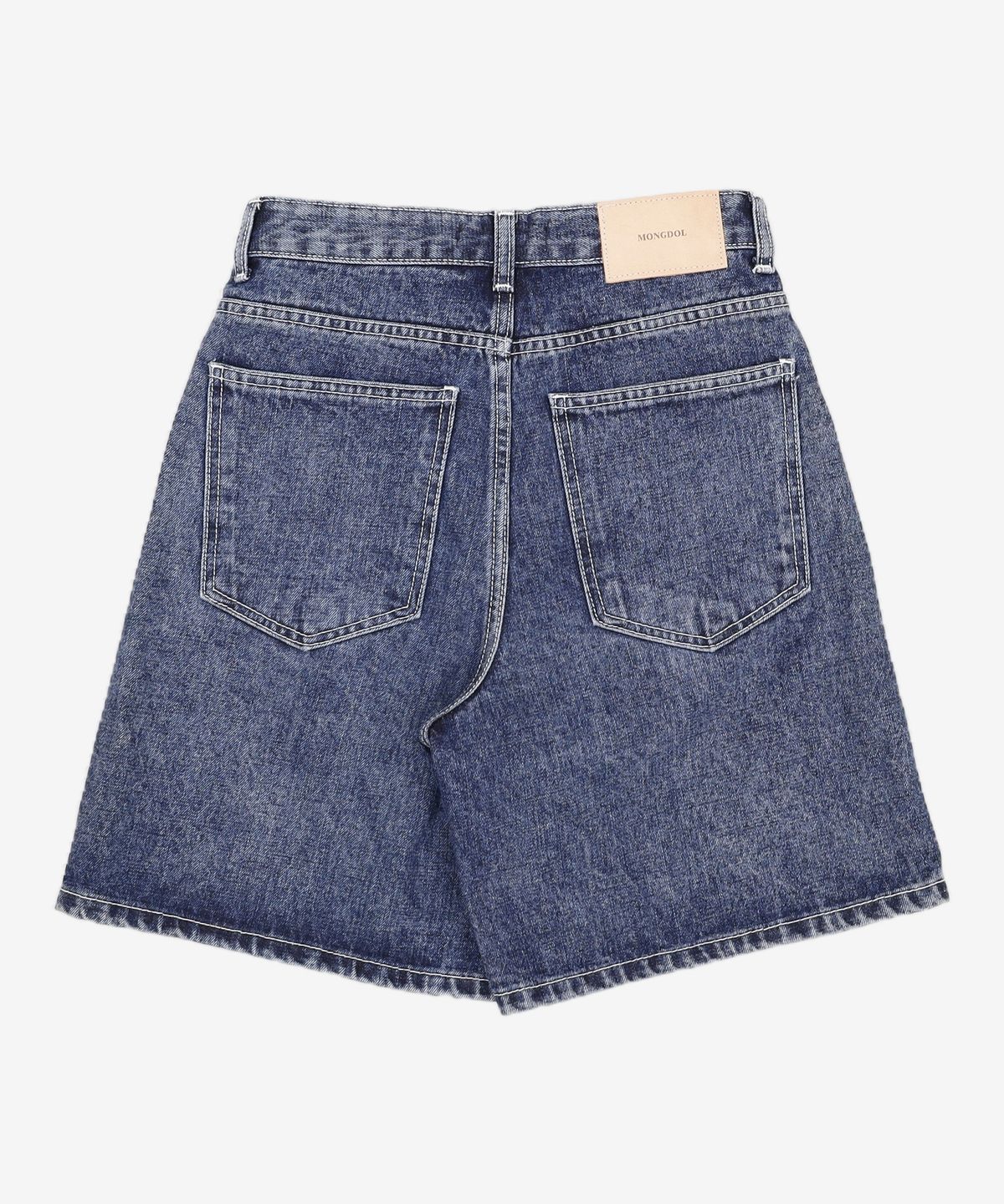 몽돌(MONGDOL) 데님 하프 팬츠 딥블루 MDPT017DBLUE S