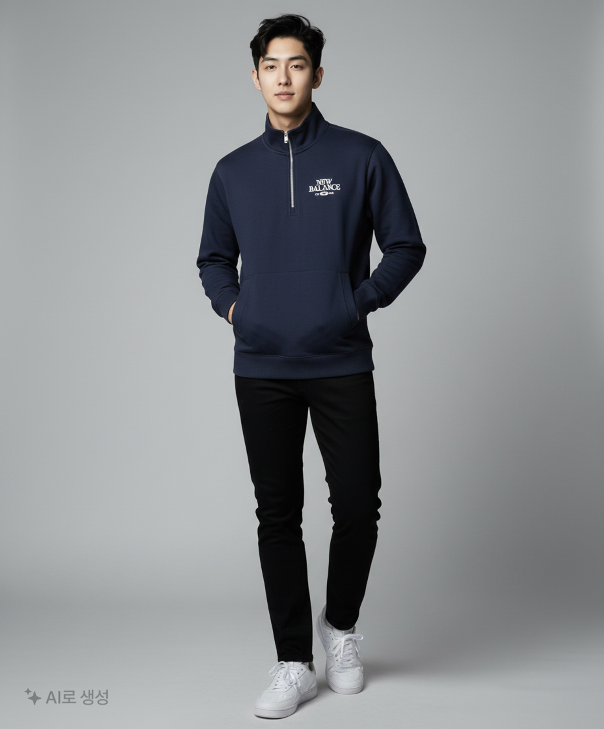 뉴발란스(NEW BALANCE) 맨투맨/스웨트셔츠 100