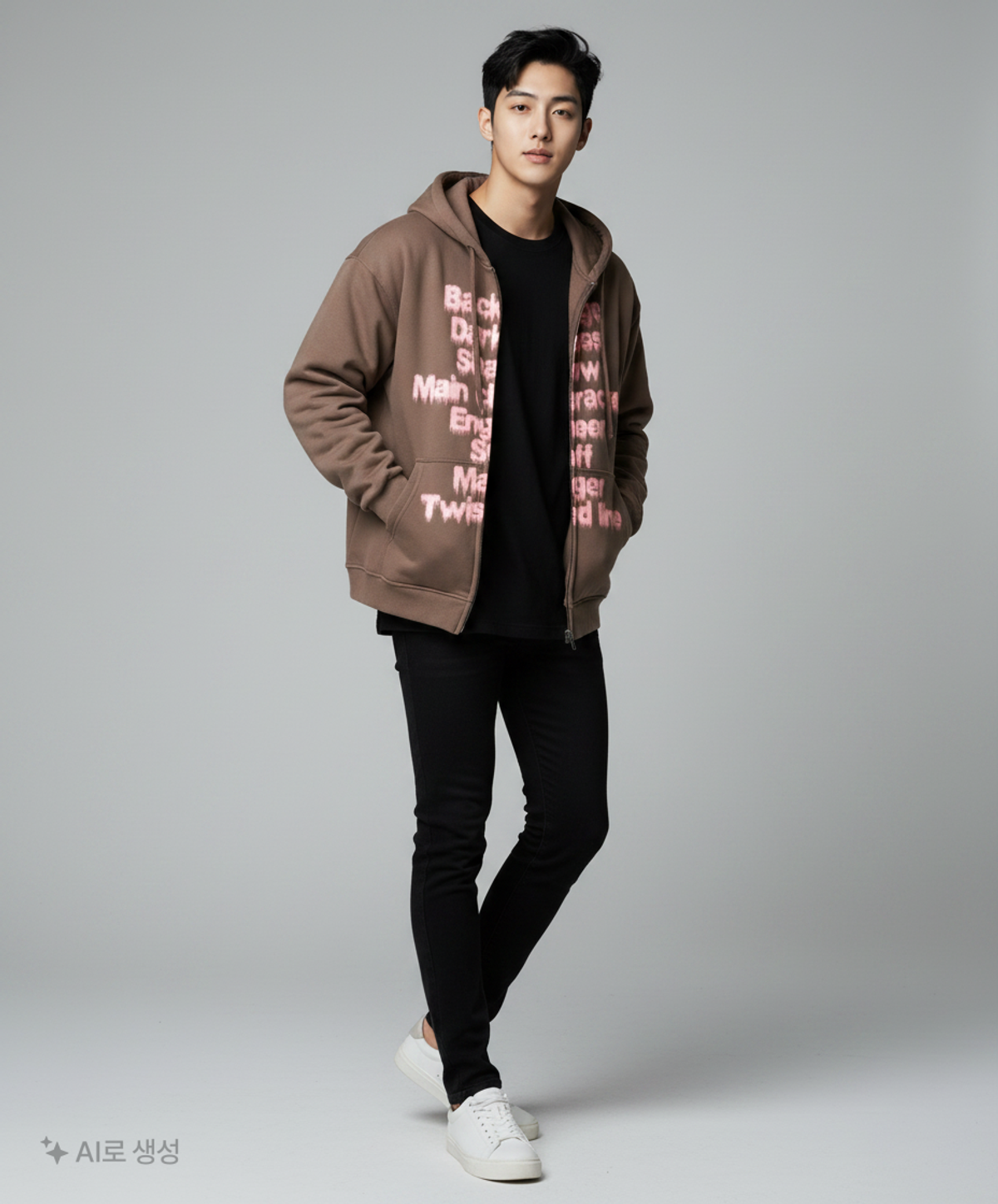 애즈온(ASON) 후드 집업 M