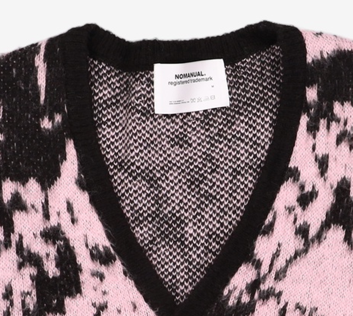 노매뉴얼(NOMANUAL) PPS HAIRY CARDIGAN - PINK M