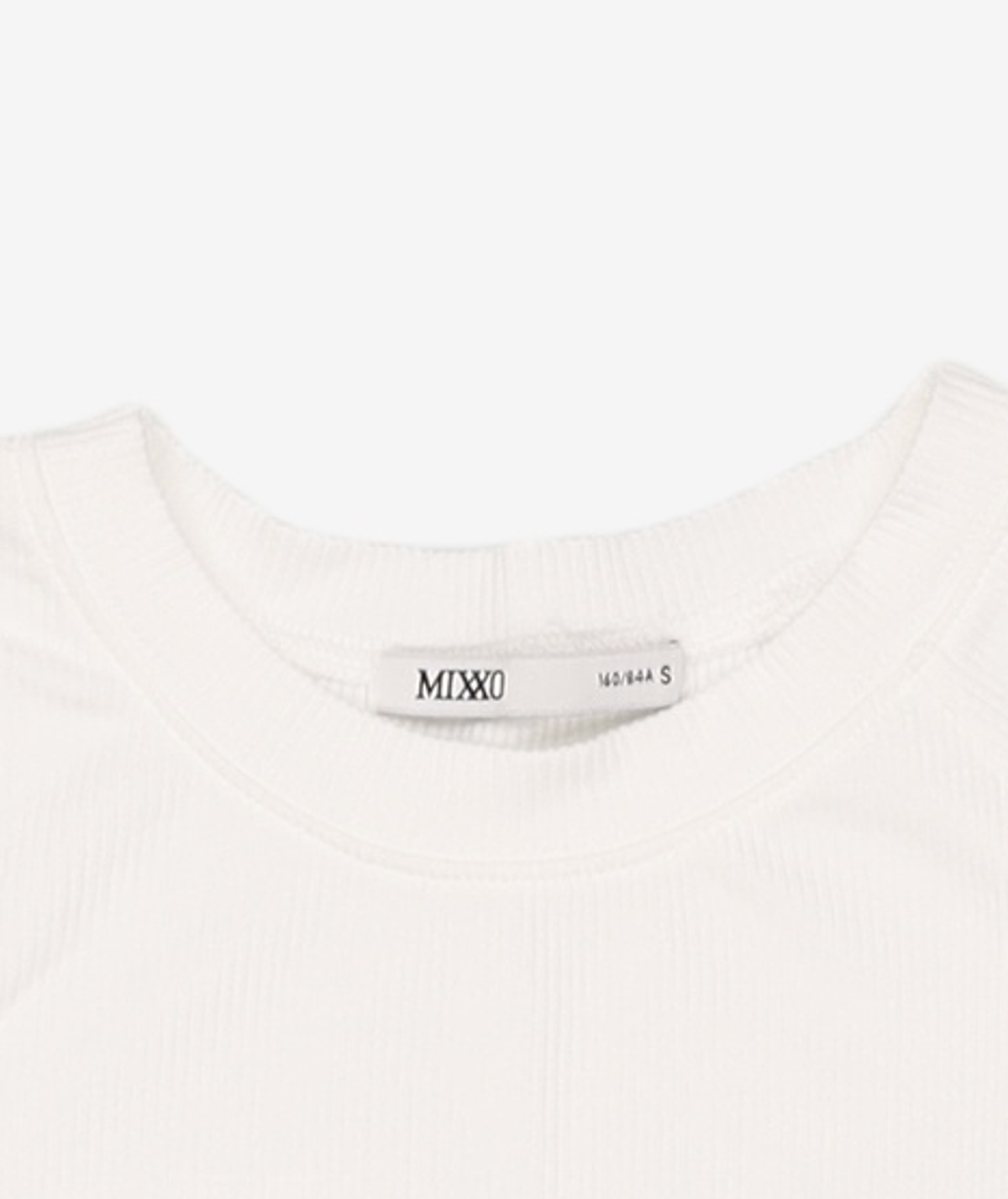 미쏘(MIXXO) 컷아웃 크롭 반팔티_MIWHWD737A S