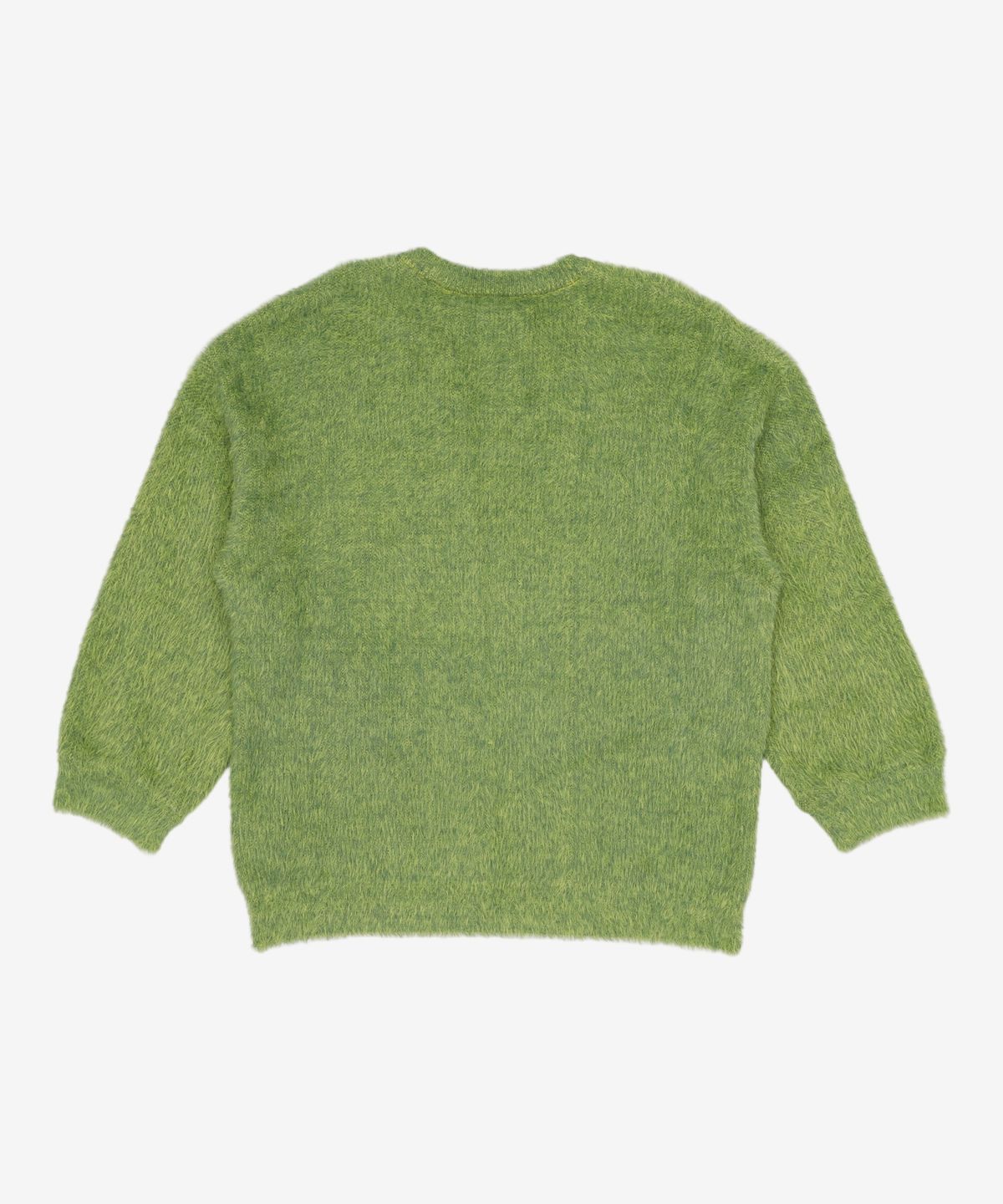 노매뉴얼(NOMANUAL) CROPPED HAIRY KNIT - GRASS GREEN 100
