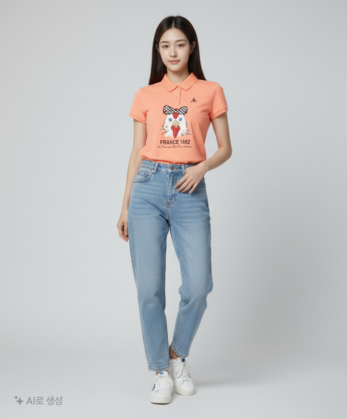 르꼬끄 스포르티브(LE COQ SPORTIF) 피케/카라 티셔츠 S