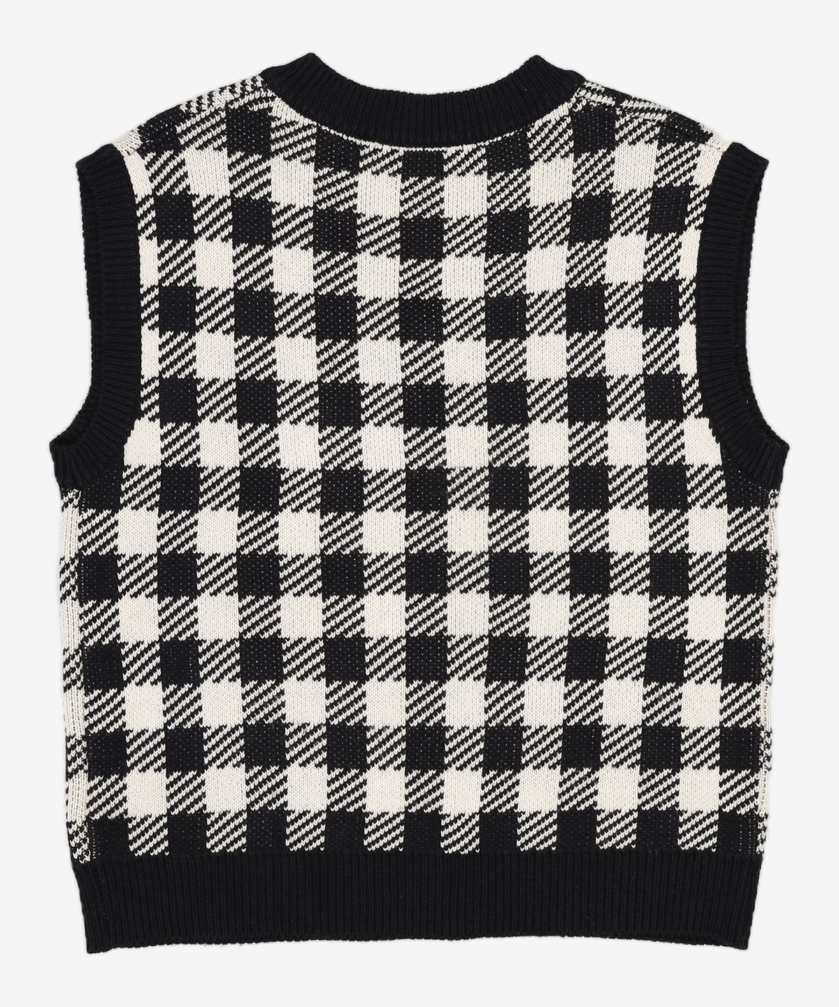 오디너리 홀리데이(ORDINARY HOLIDAY) V넥 체크 베스트 V-NECK CHECK VEST FREE