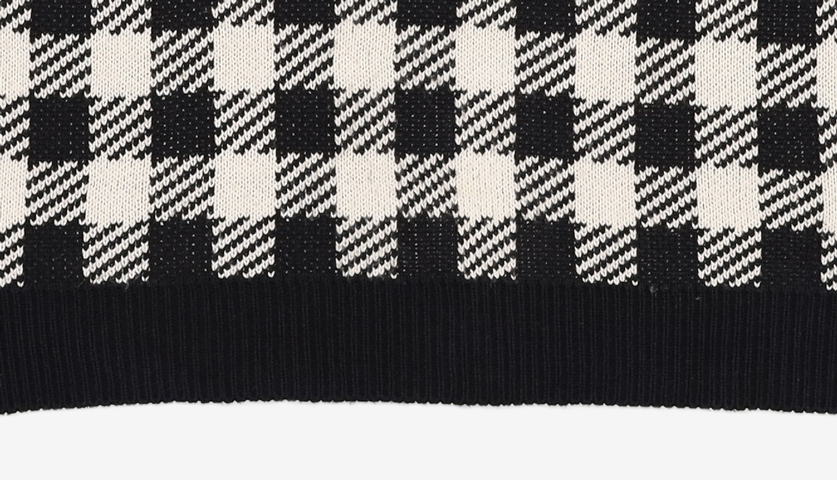 오디너리 홀리데이(ORDINARY HOLIDAY) V넥 체크 베스트 V-NECK CHECK VEST FREE