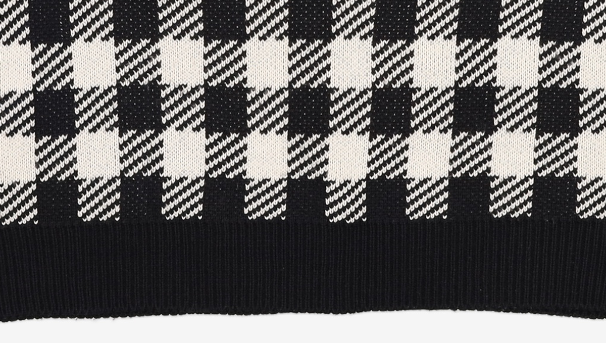오디너리 홀리데이(ORDINARY HOLIDAY) V넥 체크 베스트 V-NECK CHECK VEST FREE