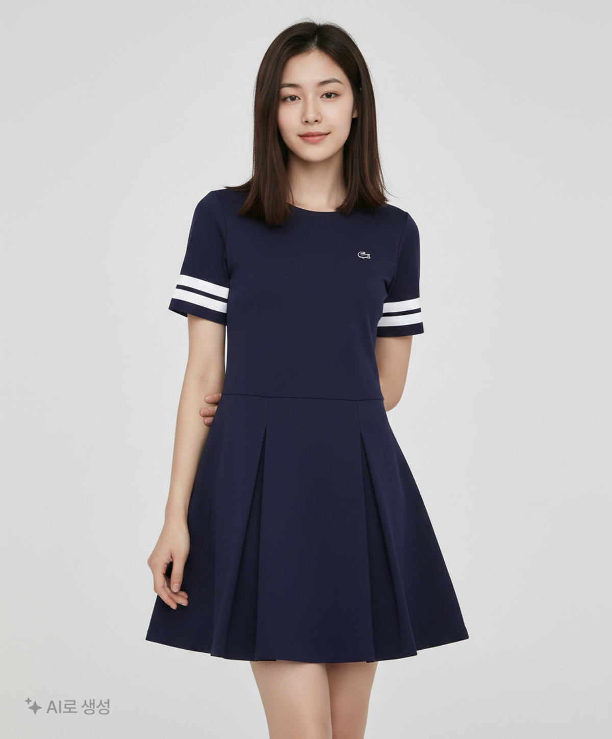 라코스테(LACOSTE) 미디 원피스 95