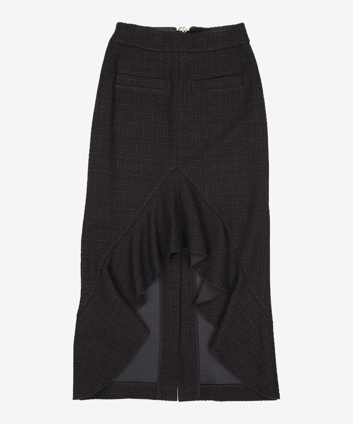 럭키슈에뜨(LUCKY CHOUETTE) [Atelier] Waist Band Point Long Skirt_LFKAW23820BKD 36