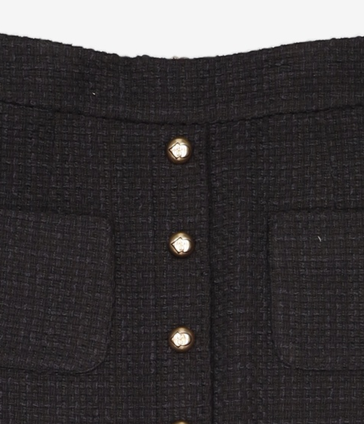 럭키슈에뜨(LUCKY CHOUETTE) [Atelier] Waist Band Point Long Skirt_LFKAW23820BKD 36