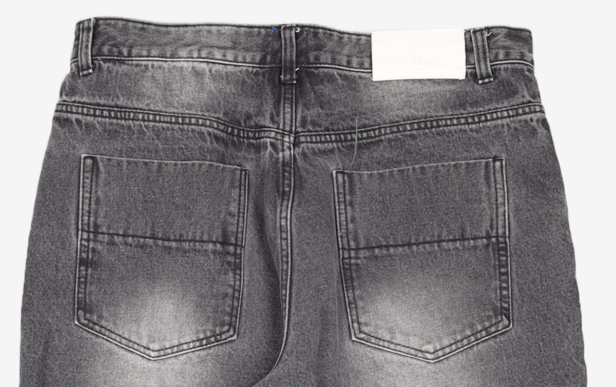 데케트(DECET) Mid Rise Wide Jeans DCPT027BlackSide 34