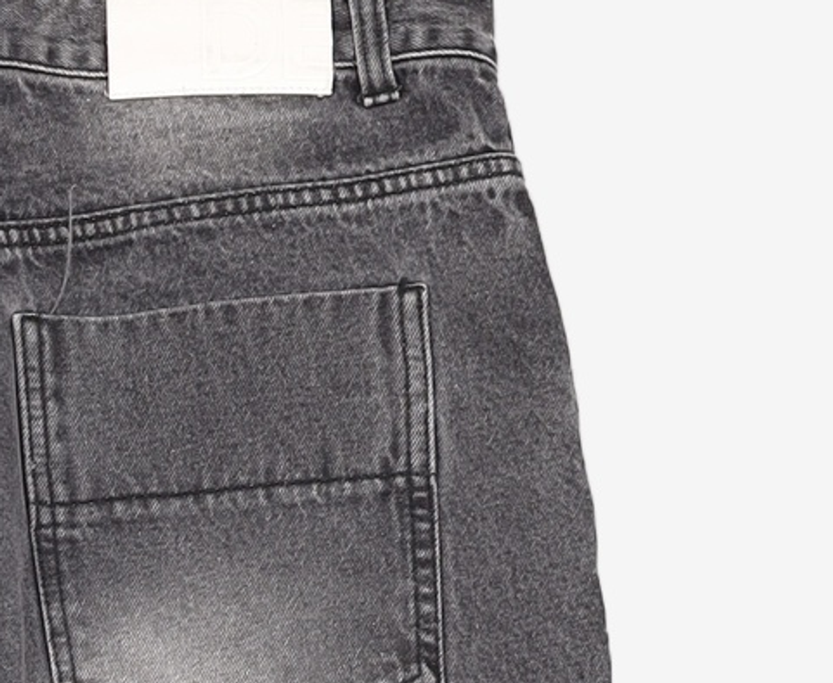 데케트(DECET) Mid Rise Wide Jeans DCPT027BlackSide 34