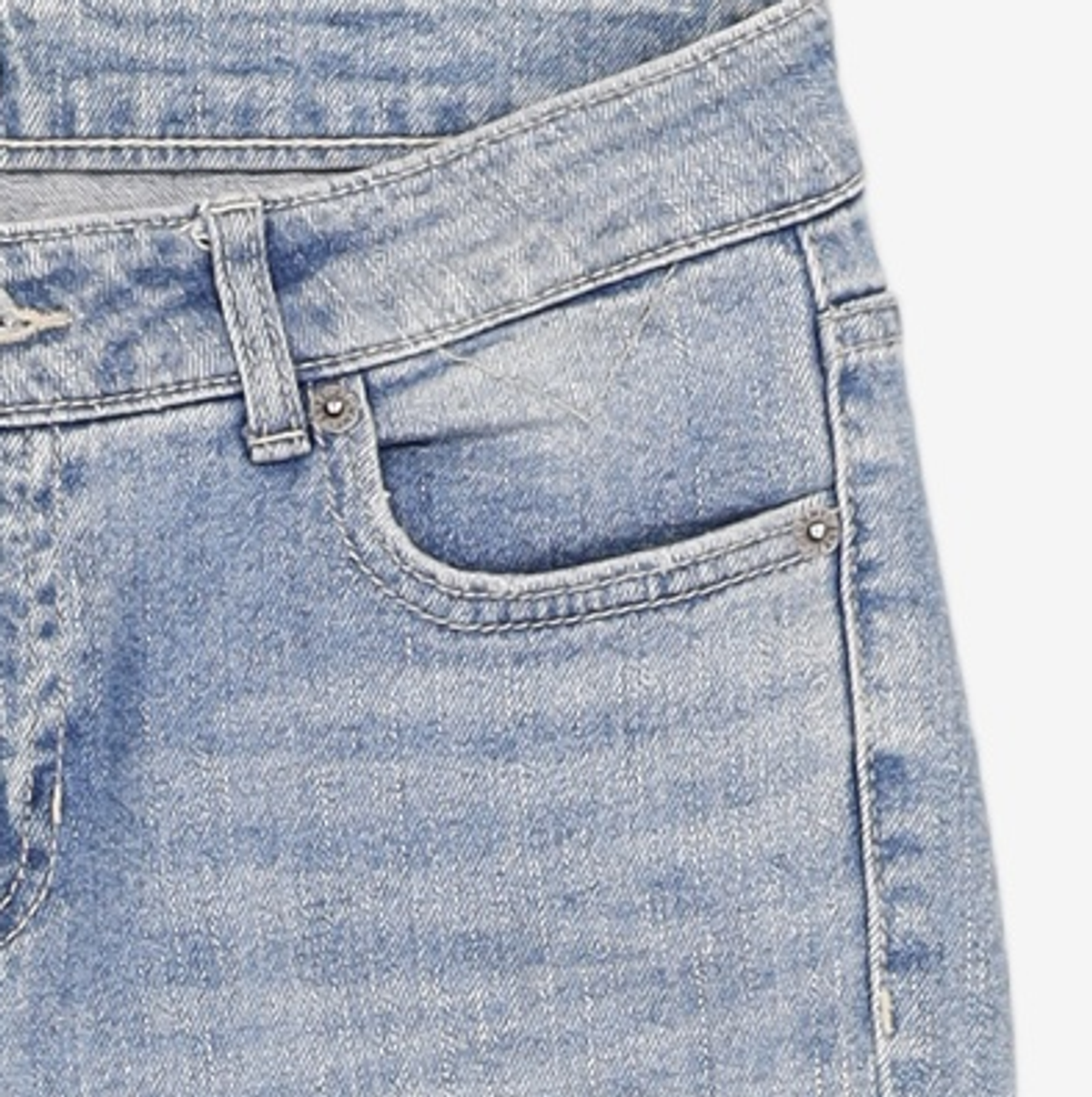 타미진스(TOMMY JEANS) [여성] 데님 스트레이트핏 디스트로이 롤업 팬츠 TUMS3EAE66L0 D40 66