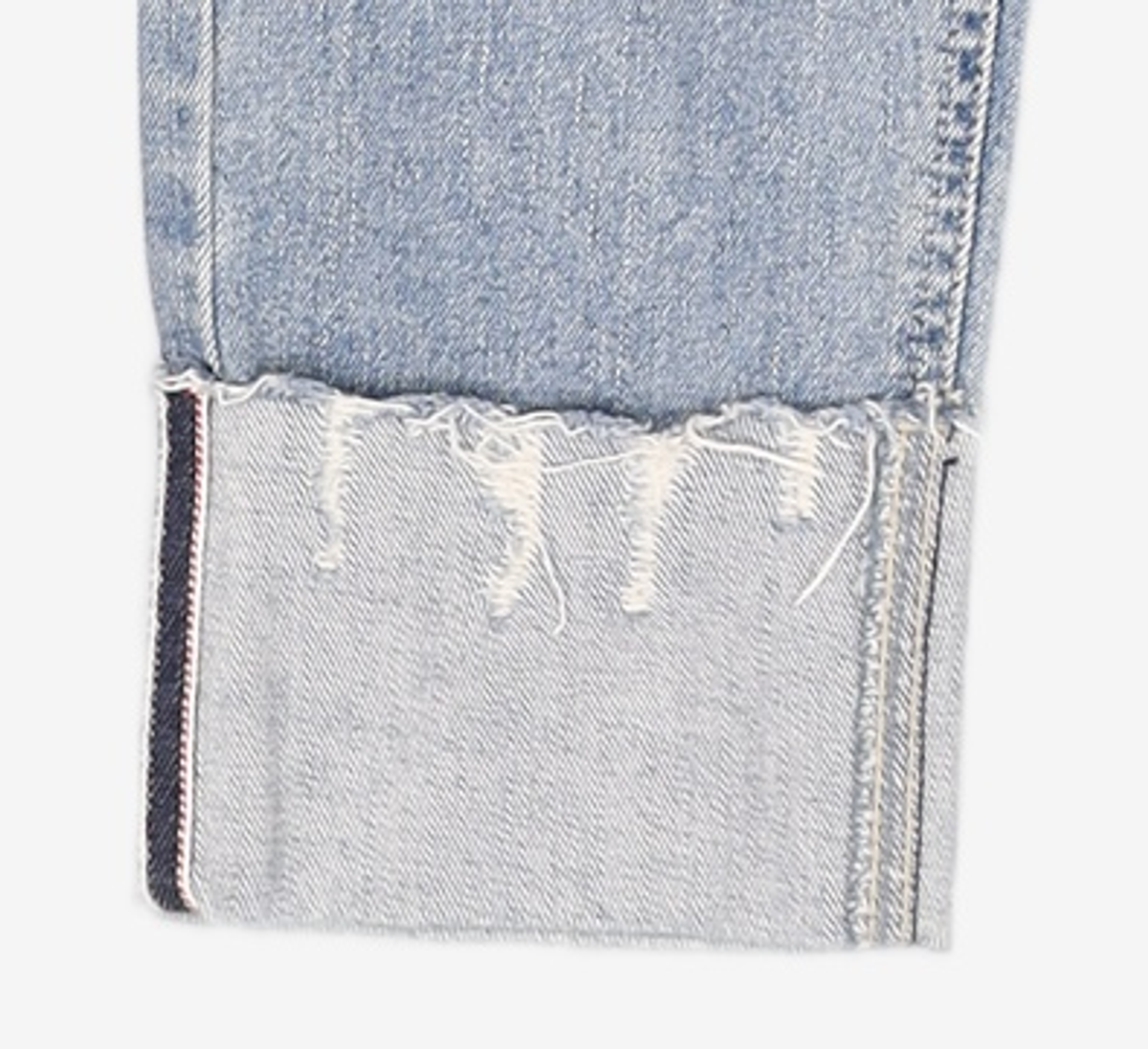 타미진스(TOMMY JEANS) [여성] 데님 스트레이트핏 디스트로이 롤업 팬츠 TUMS3EAE66L0 D40 66